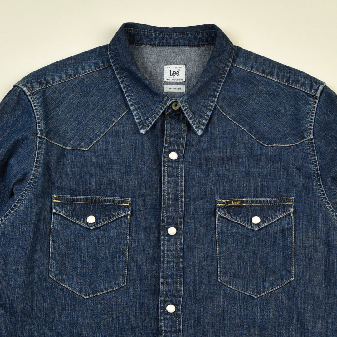 CAMICIA JEANS SANFORIZED DENIM BLU - S