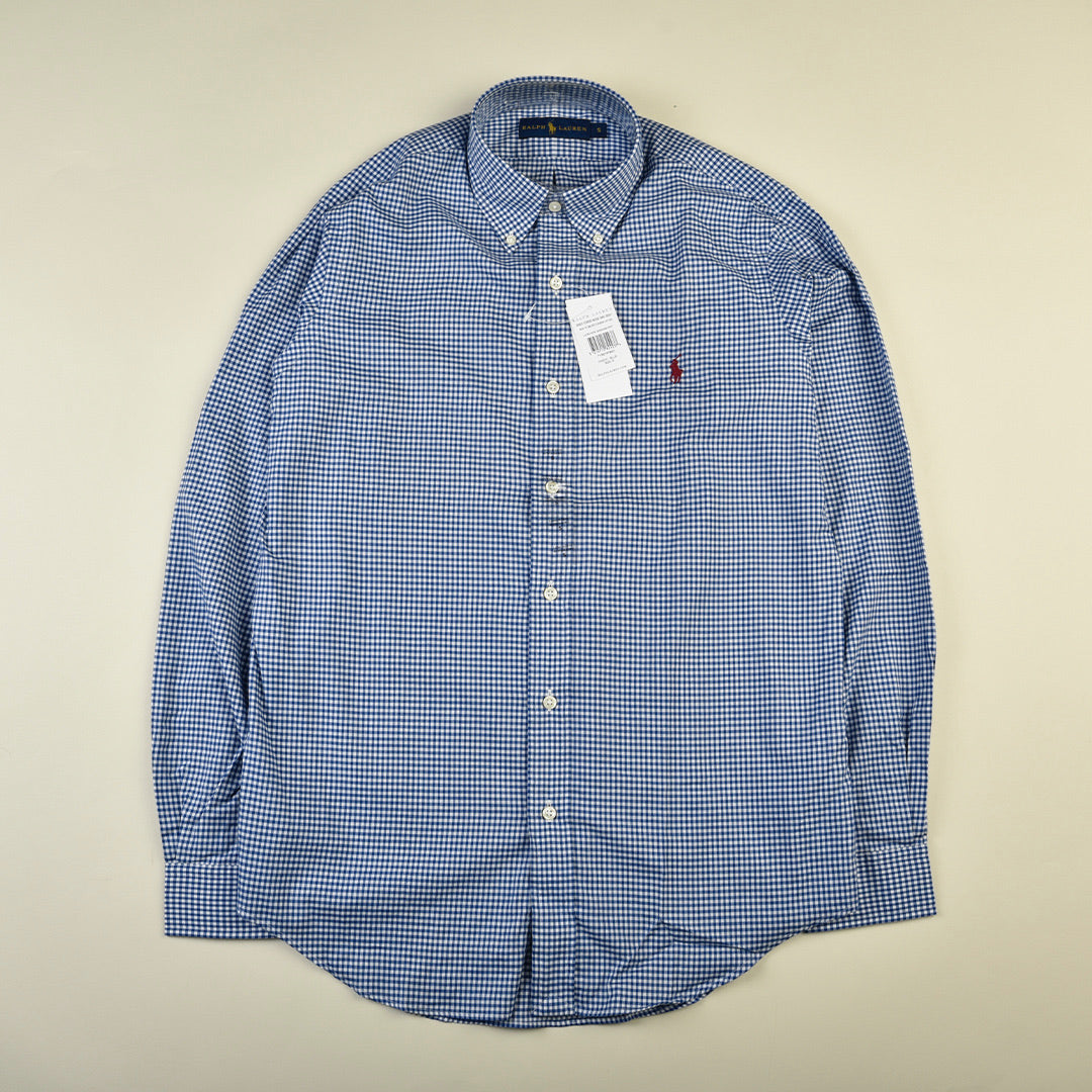 CAMICIA OXFORD BLU - S