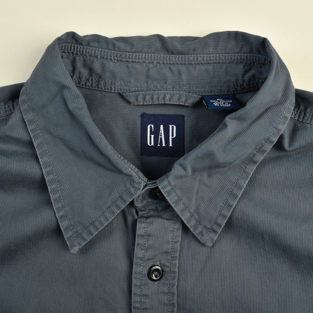 CAMICIA SNAP POCKETS GRIGIA - XL