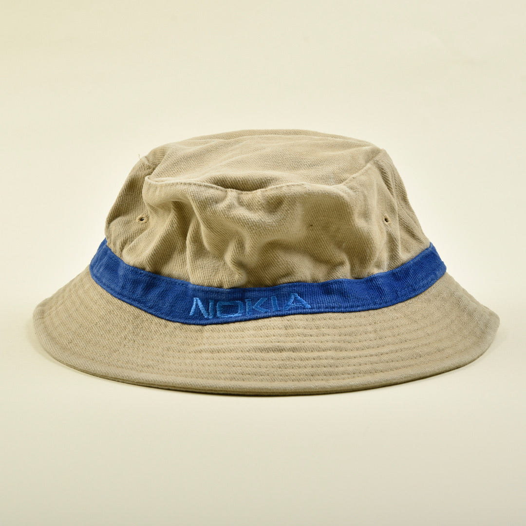 CAPPELLO DA PESCATORE STRIPE BEIGE - S