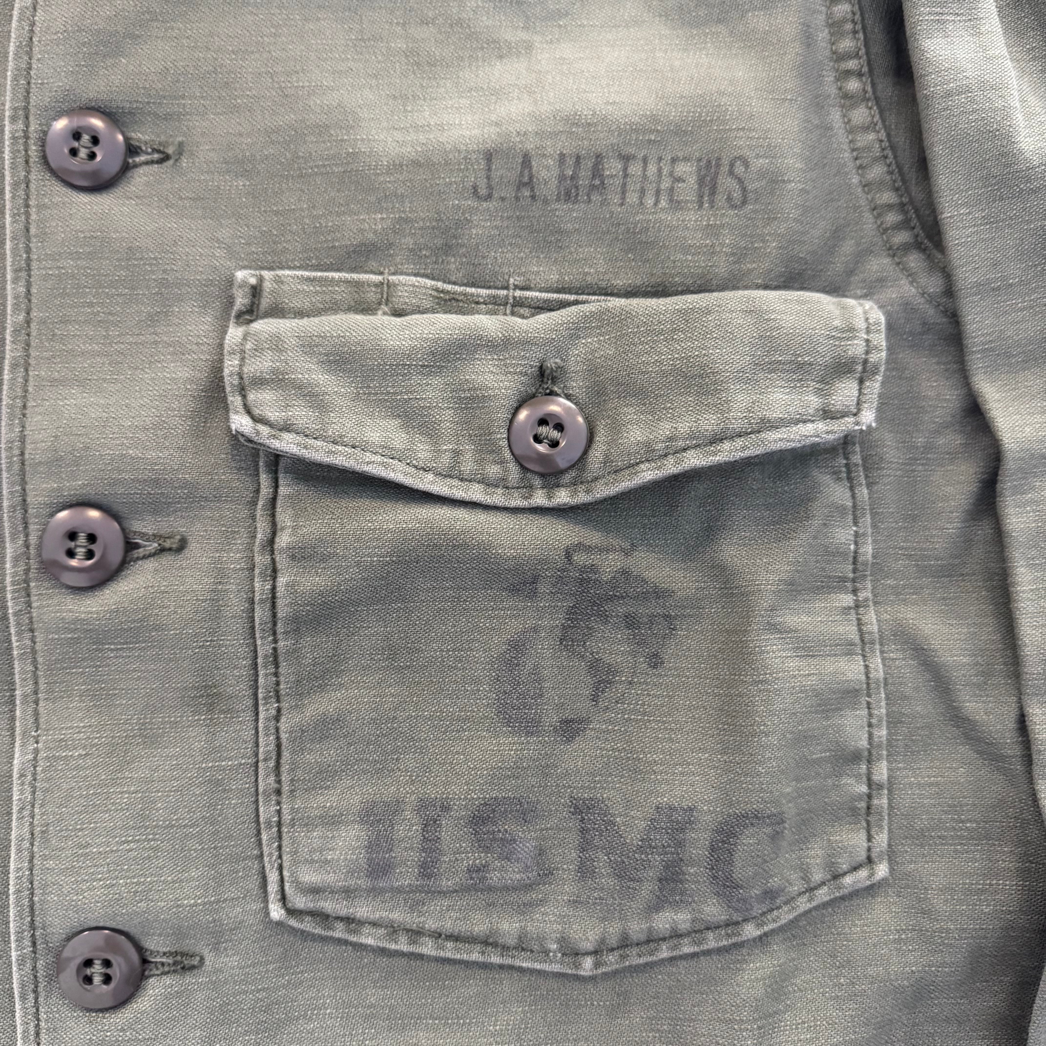 CAMICIA MILITARE OG 107 USMC VERDE - XS/S