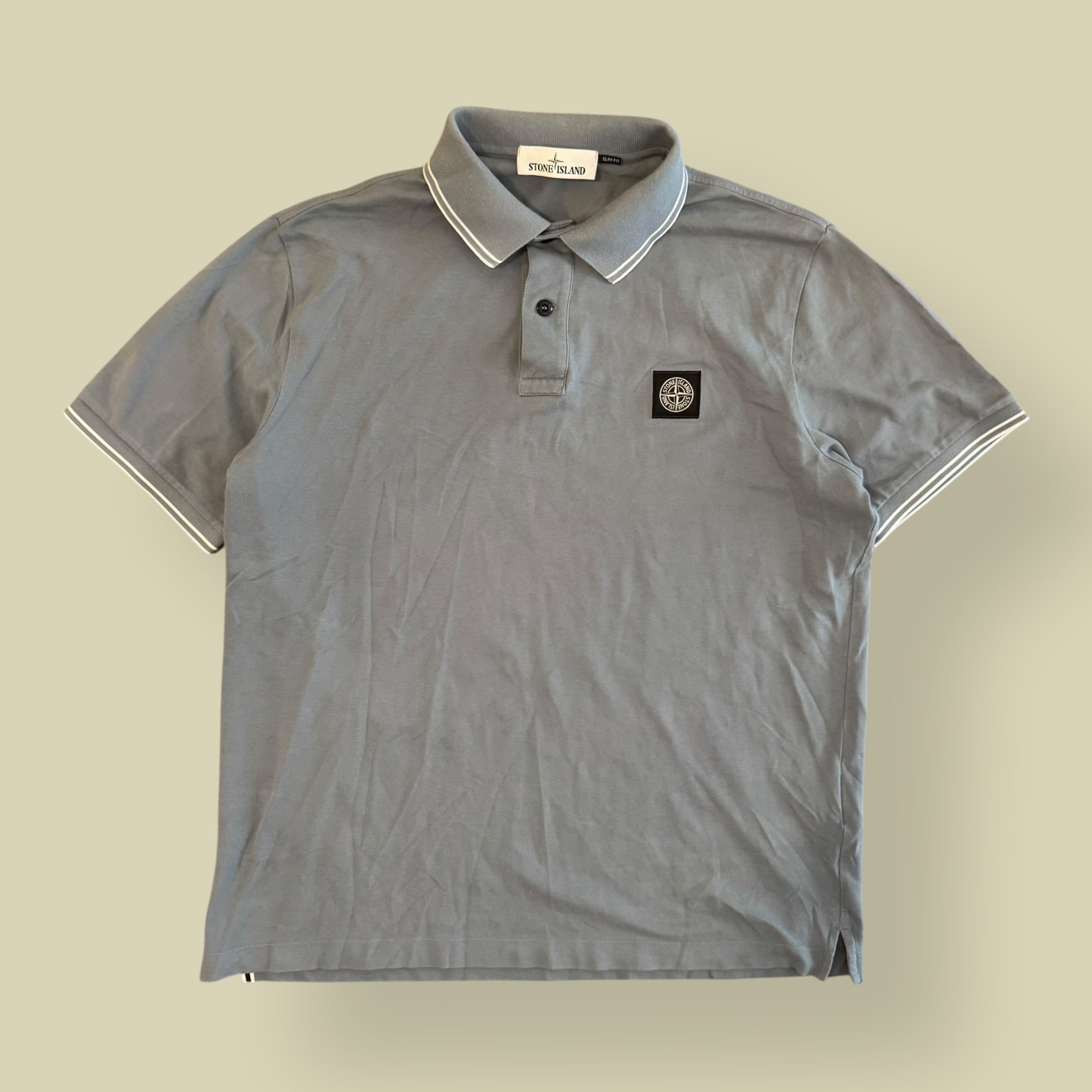 POLO GRIGIO/BLU - L/XL