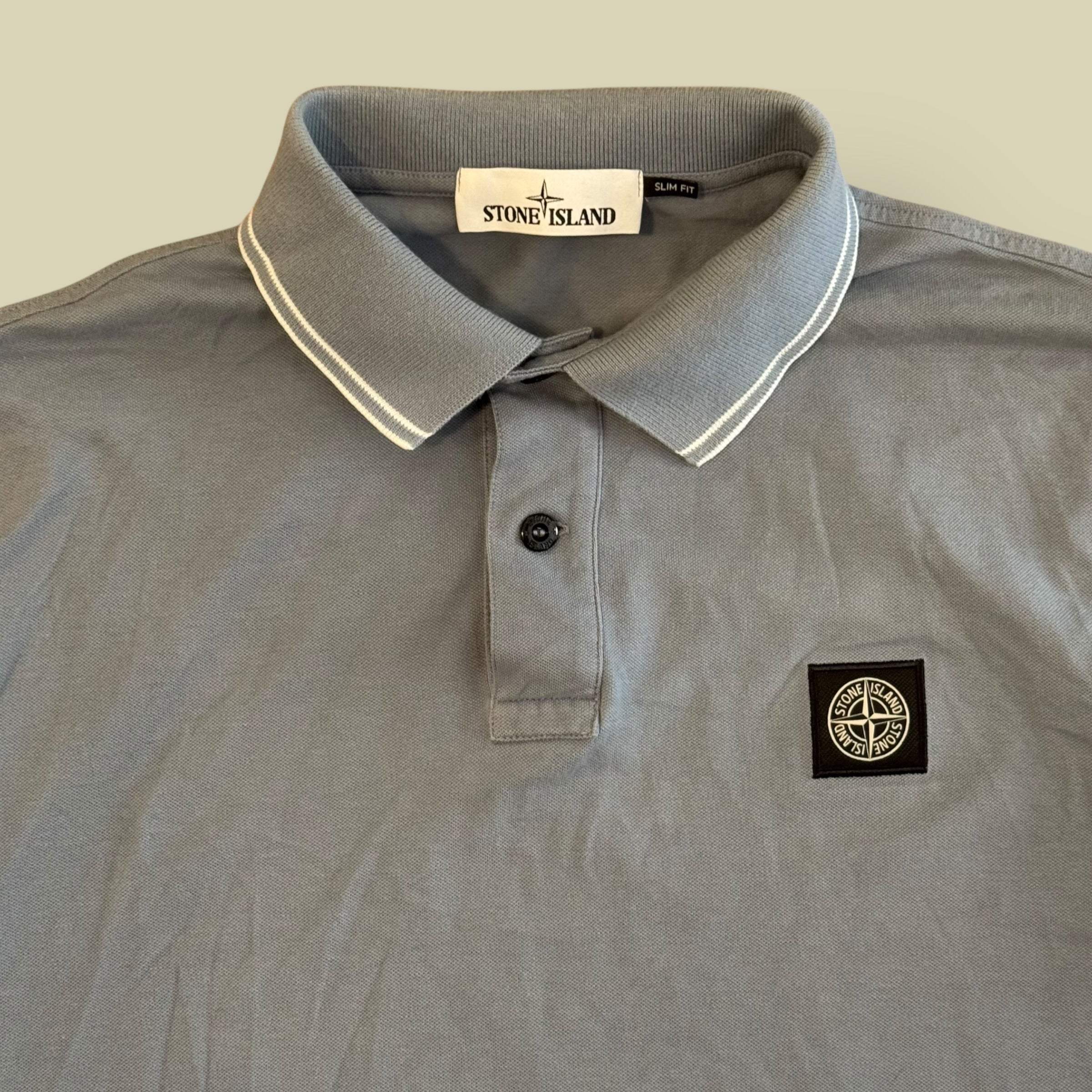 POLO GRIGIO/BLU - L/XL