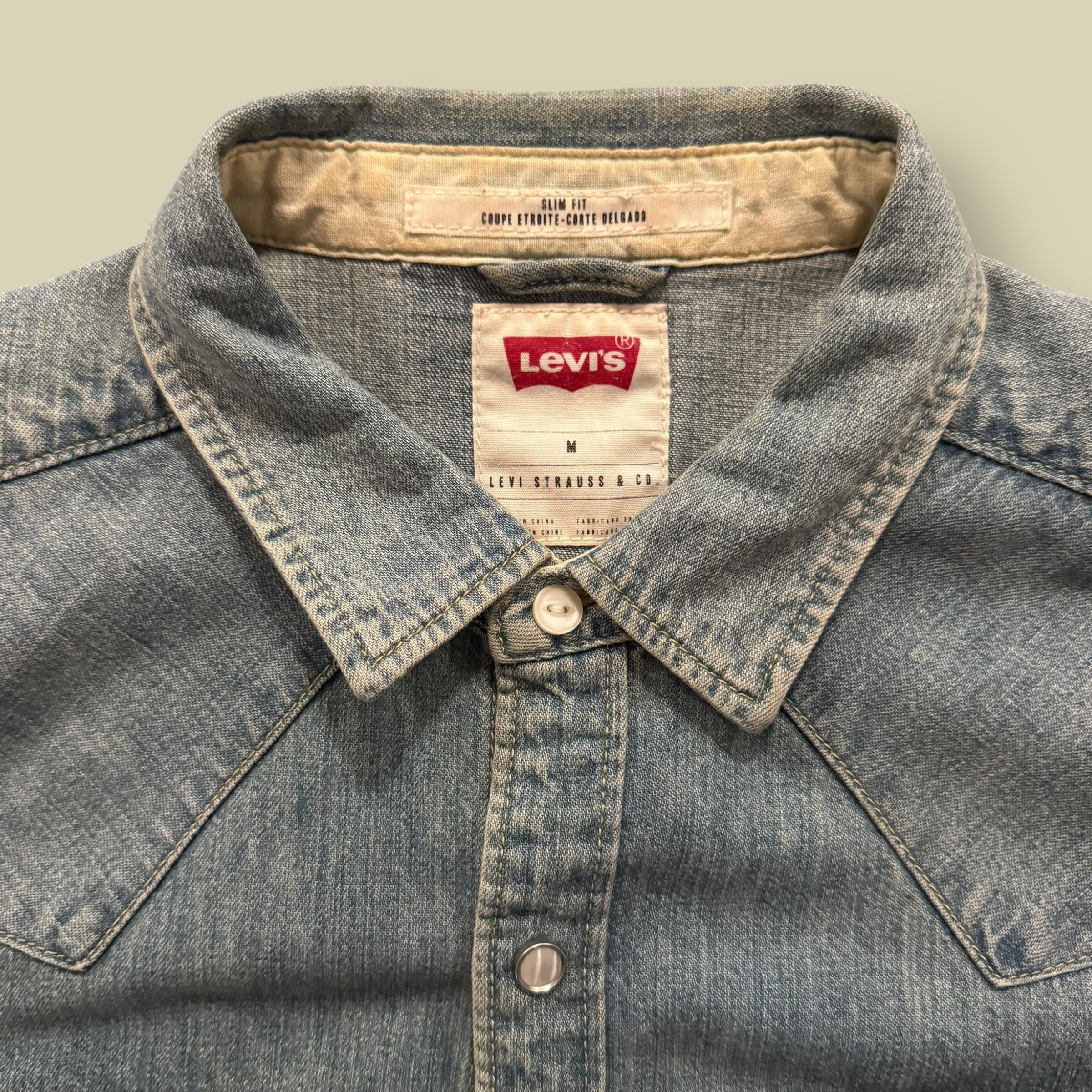 CAMICIA DENIM  WESTERN BLU - M