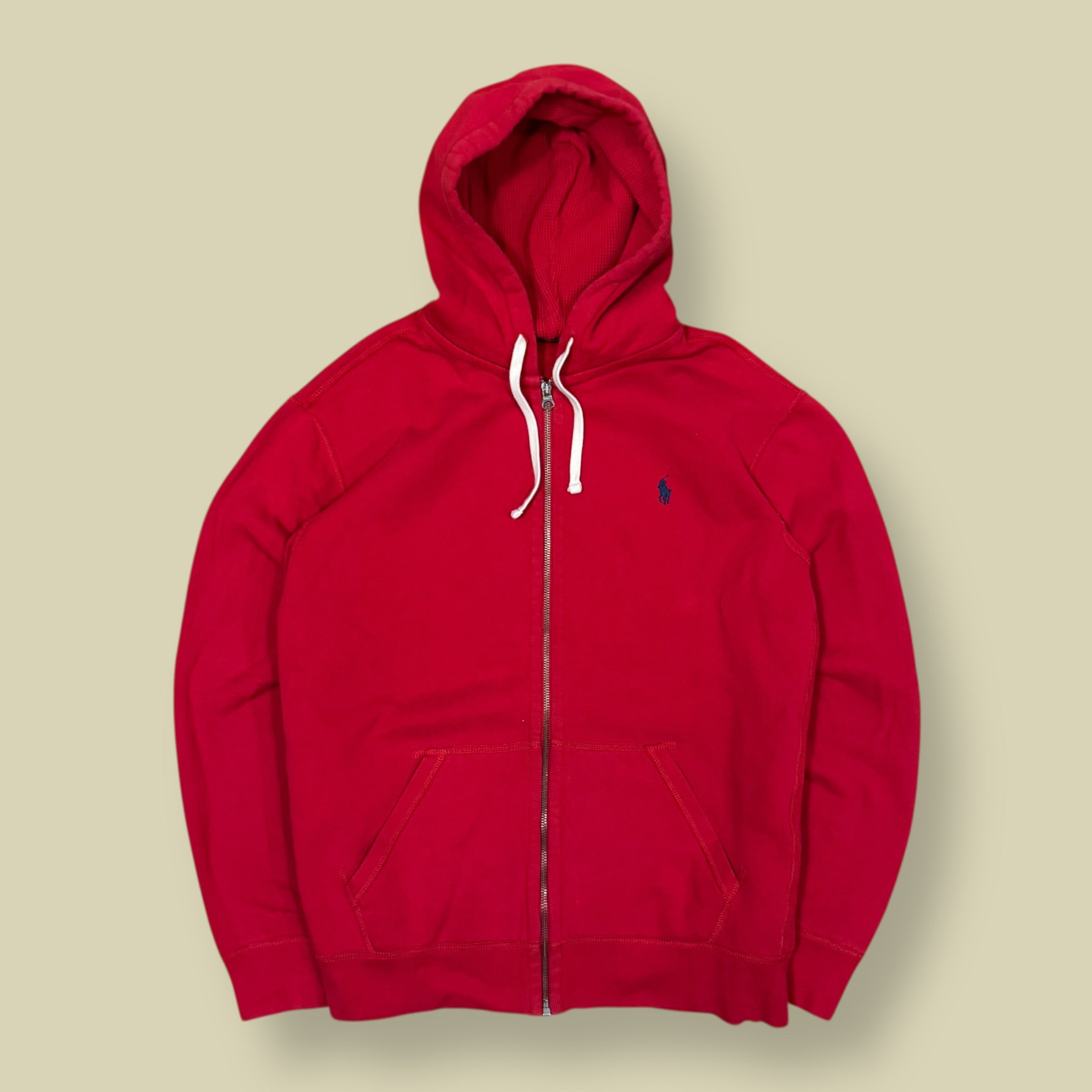 FELPA CON CAPPUCCIO/ZIP ROSSA - XL