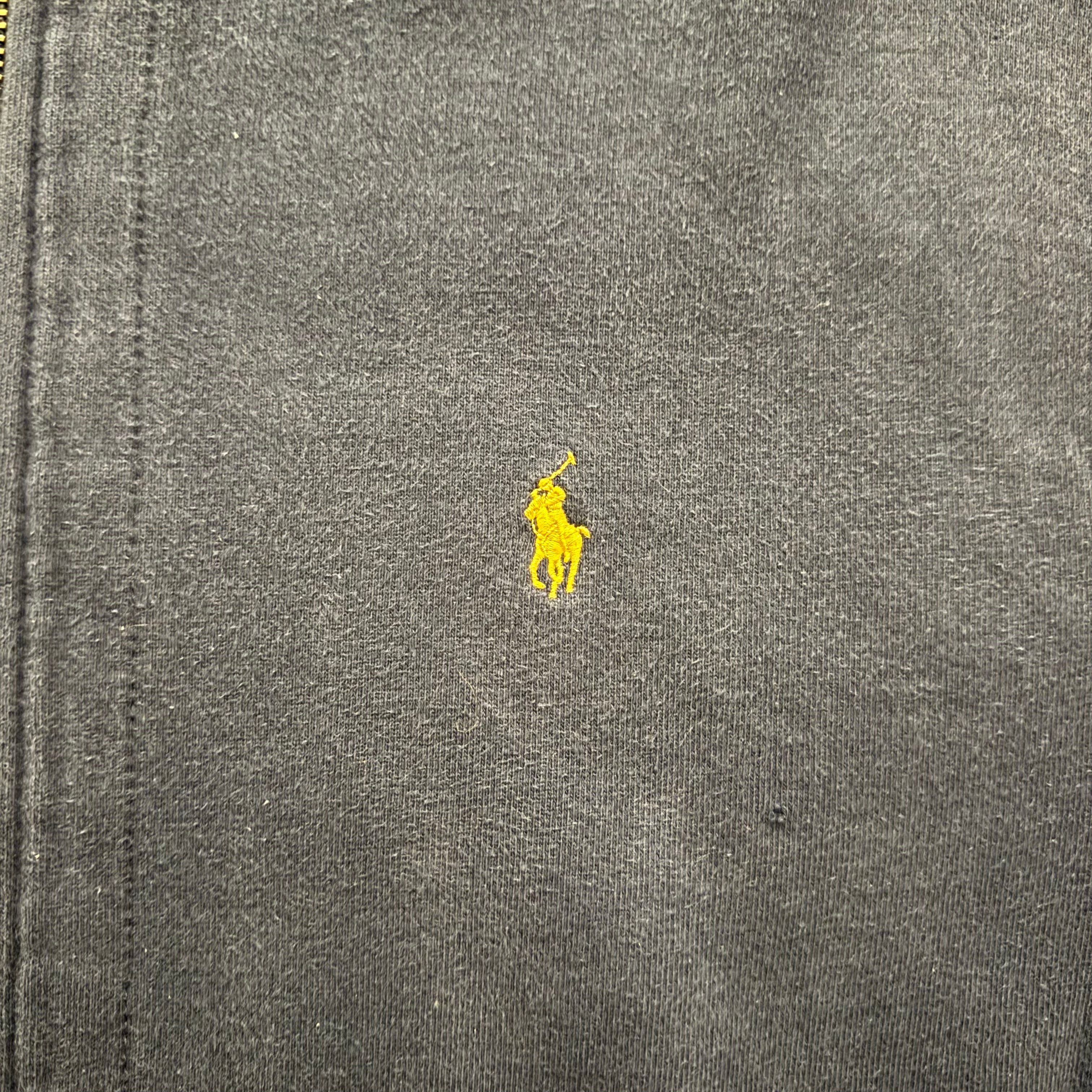 FELPA CON CAPPUCCIO/ZIP BLU - XXL