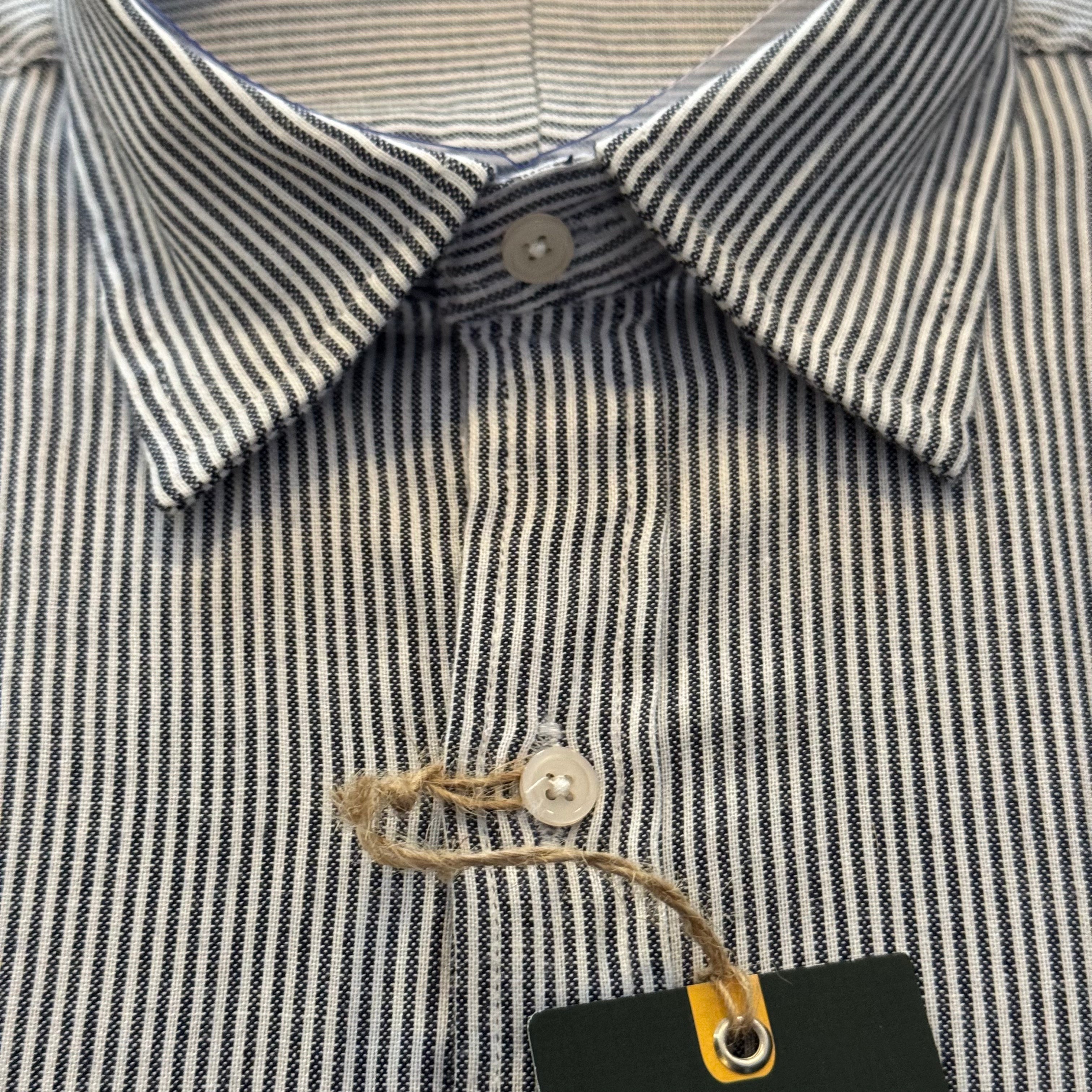 CAMICIA A RIGHE BLU (BRAND NEW)