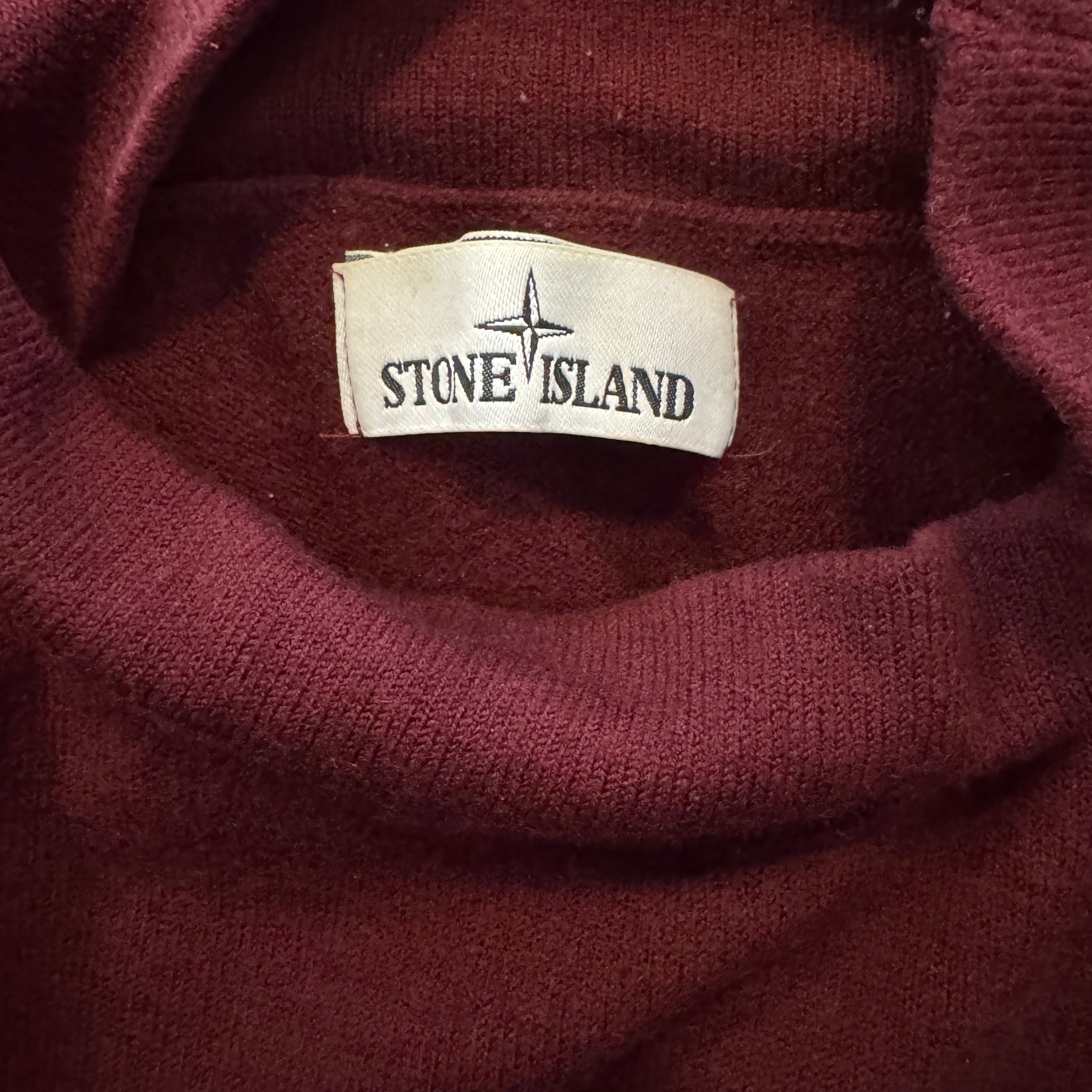 MAGLIONE MEZZO COLLO BORDEAUX - XXL