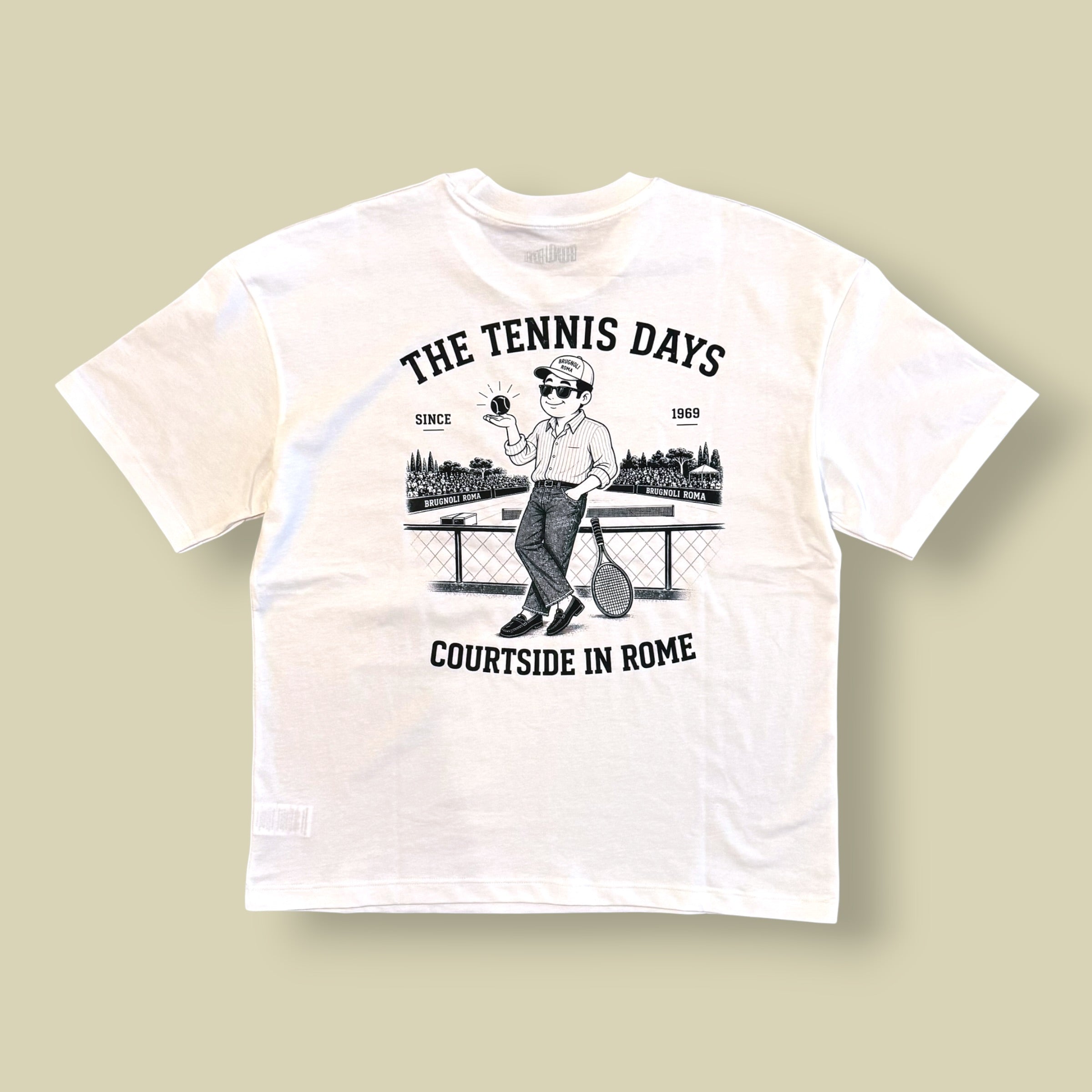 T-SHIRT ''THE TENNIS DAYS COURTSIDE IN ROME''