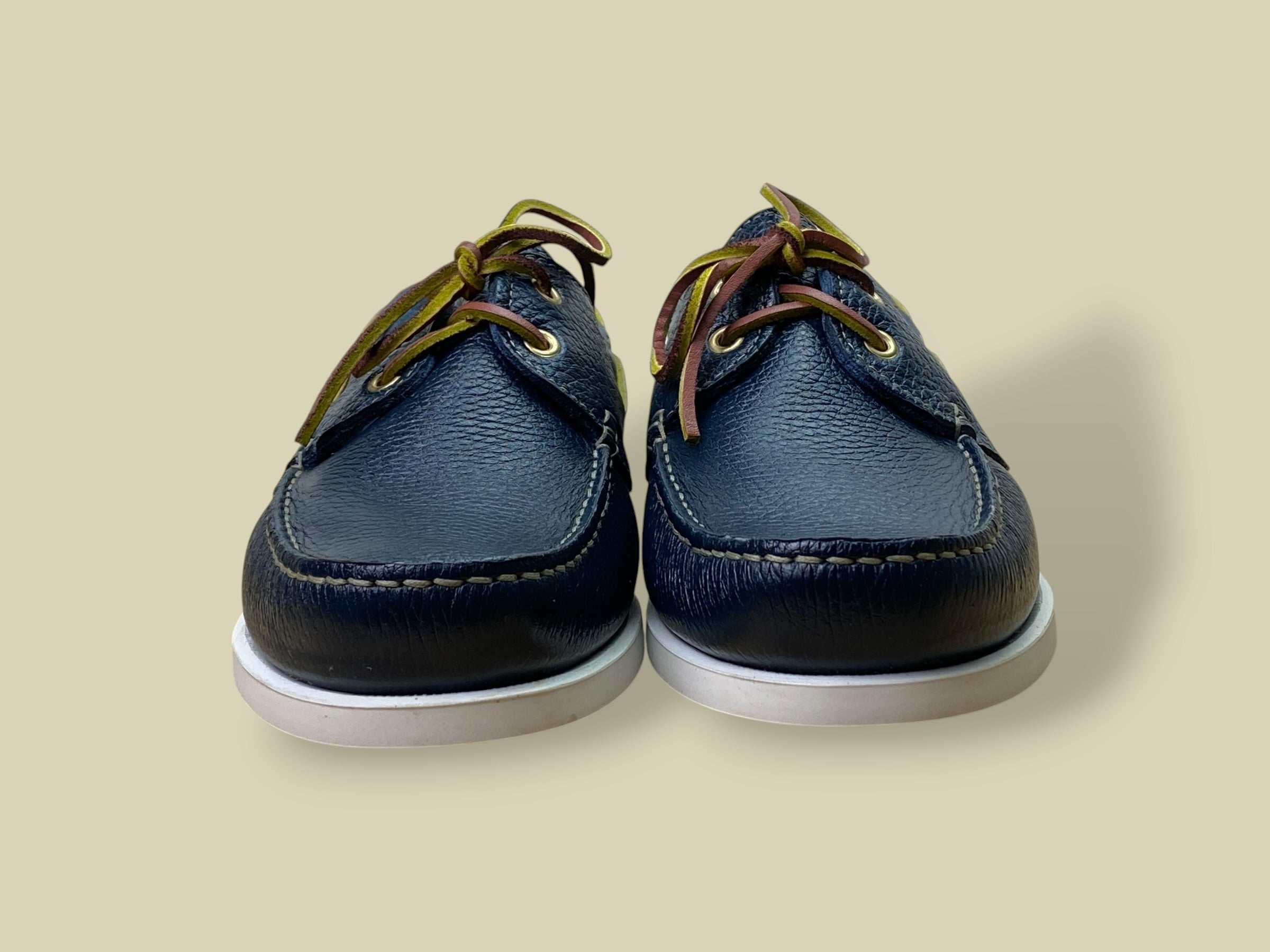 MARINAIO BLUE GRAIN CALF WHITE SOLE