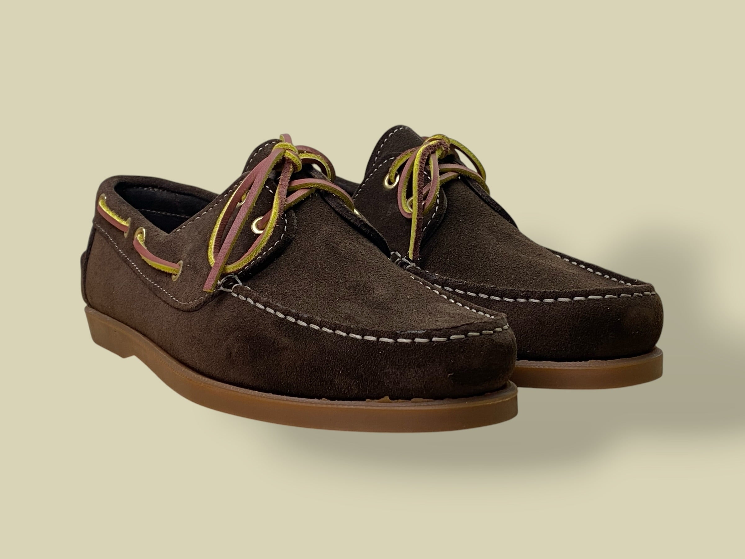 MARINAIO DARK BROWN SUEDE CARAMEL SOLE