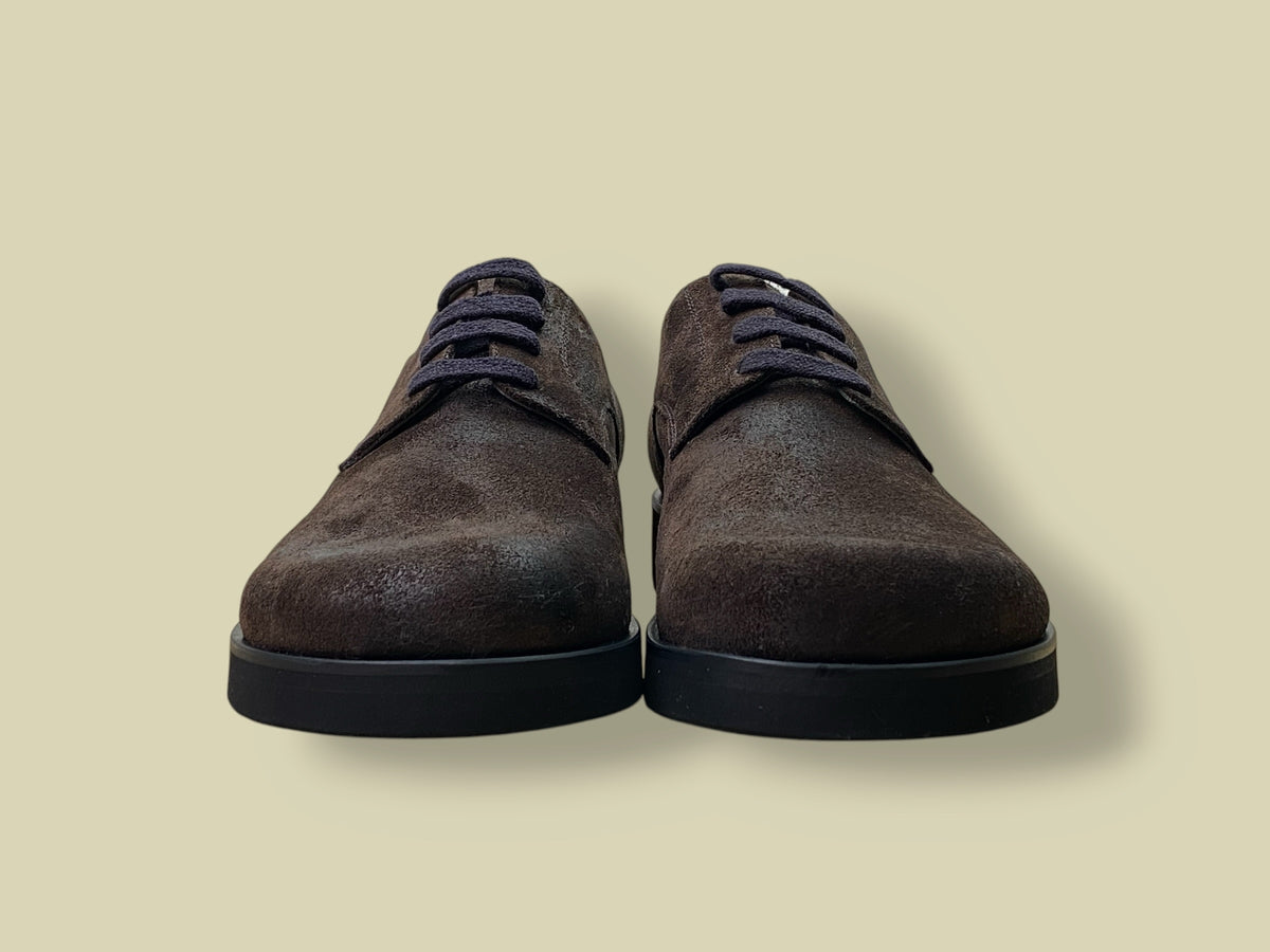 VIAGGIATORE DARK BROWN OILED SUEDE