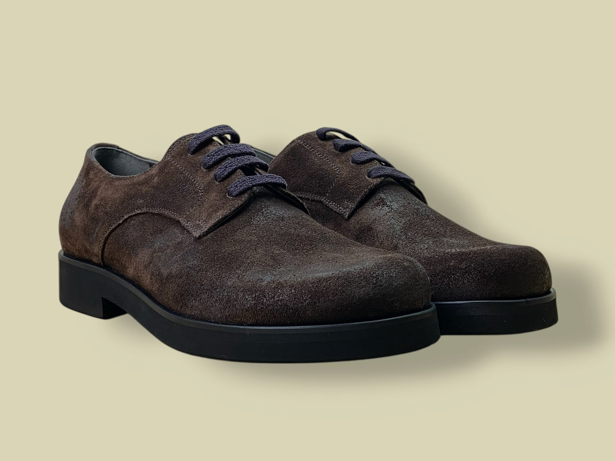 VIAGGIATORE DARK BROWN OILED SUEDE