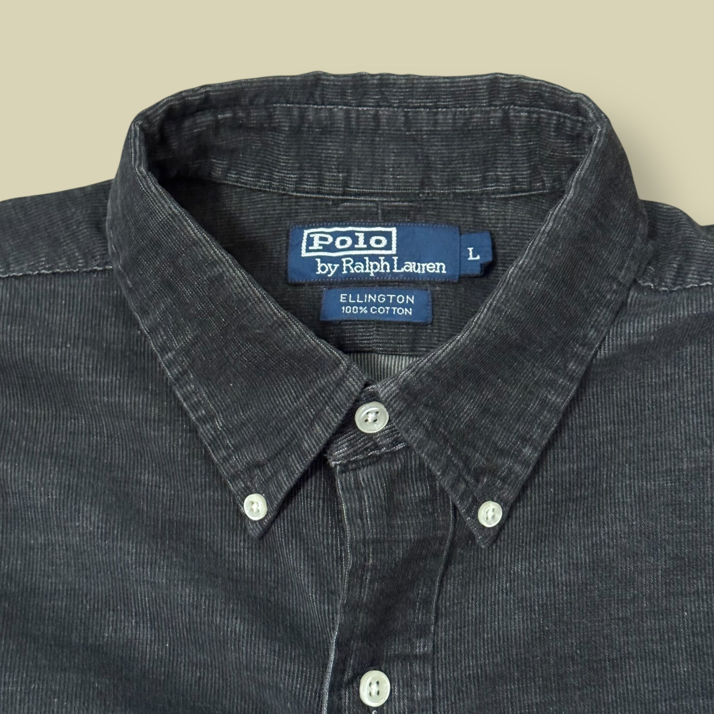 CAMICIA VELLUTO GRIGIA A COSTE - L