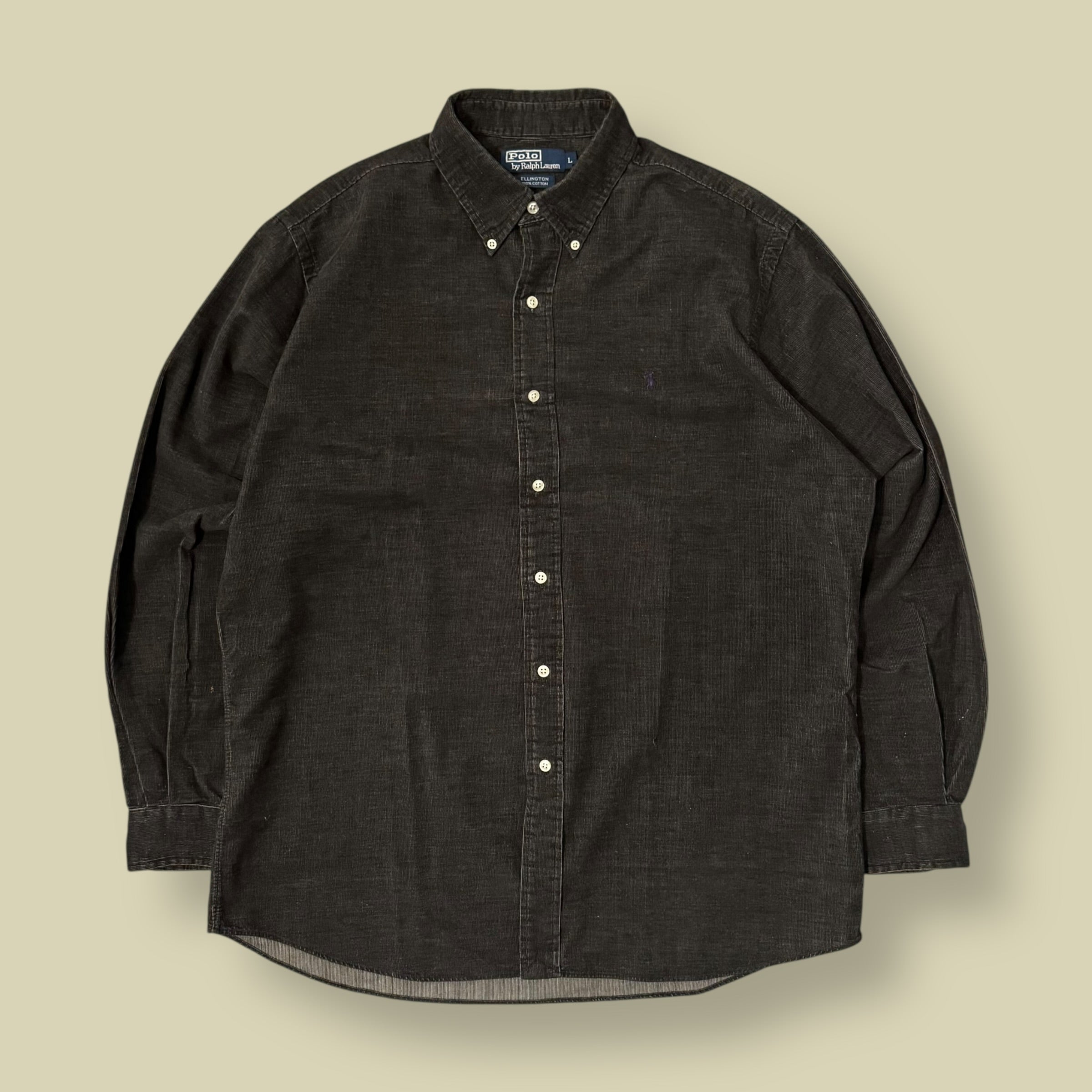 CAMICIA VELLUTO GRIGIA A COSTE - L