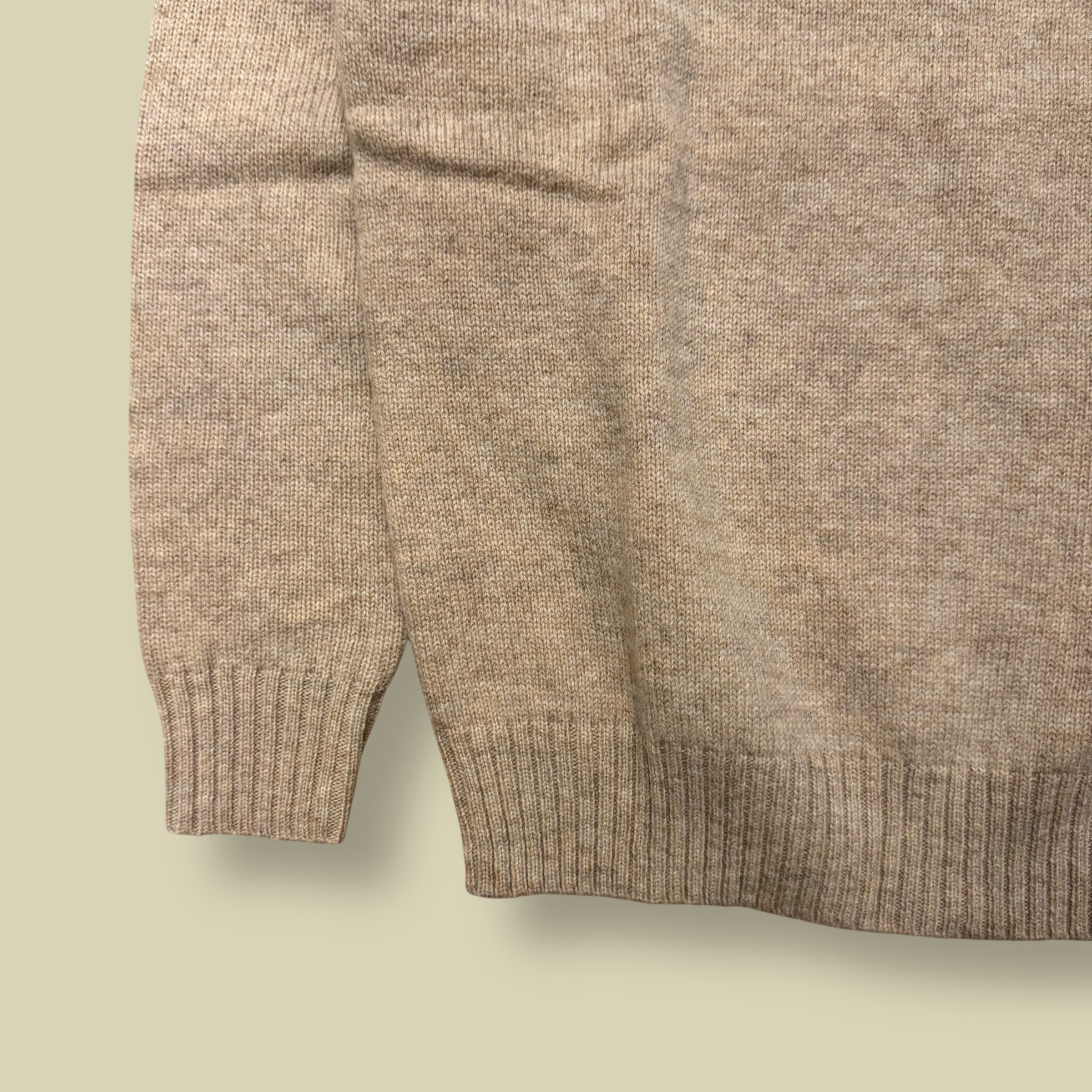 MAGLIONE GIROCOLLO SHETLAND BEIGE (brand new)