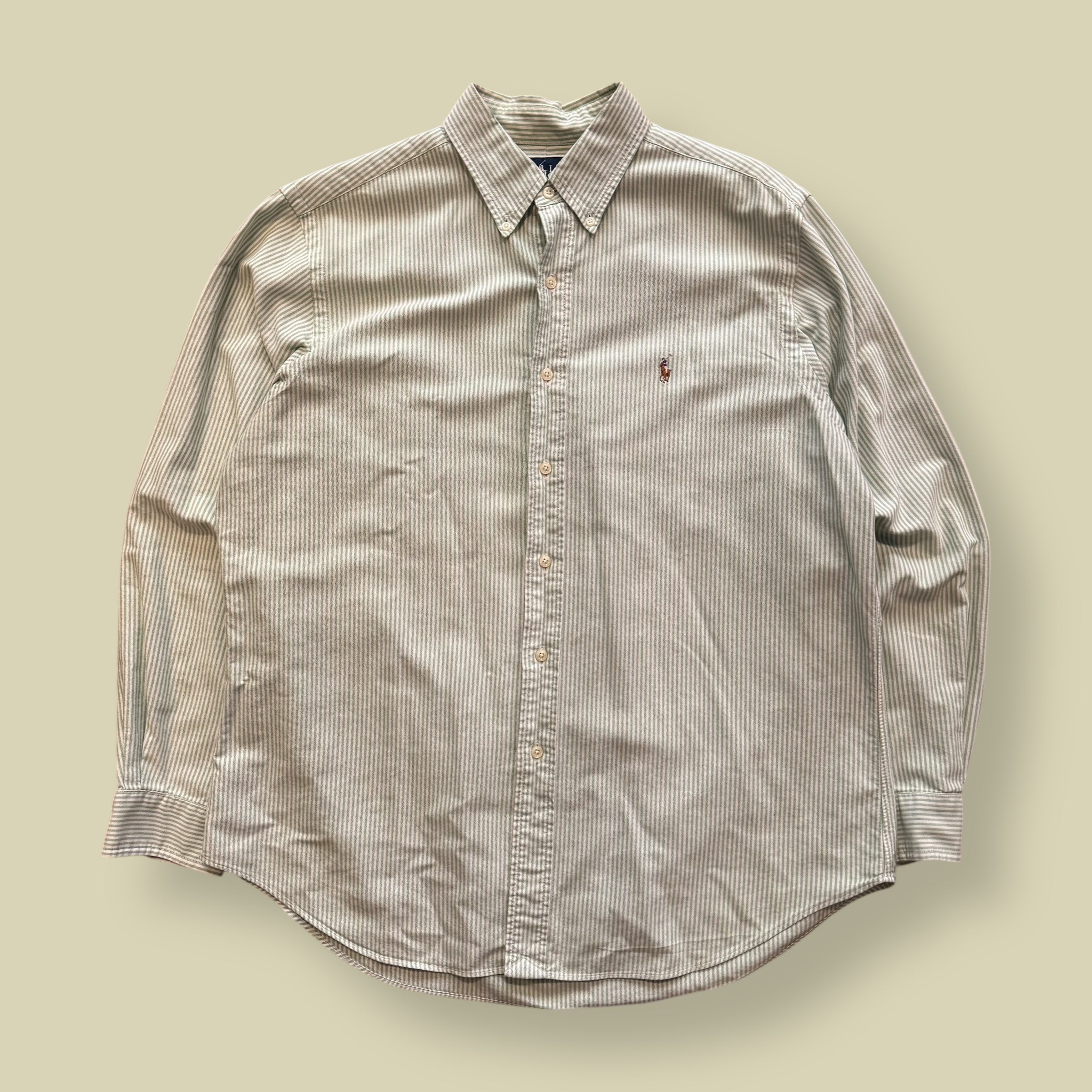 CAMICIA VERDE A RIGHE - L/XL