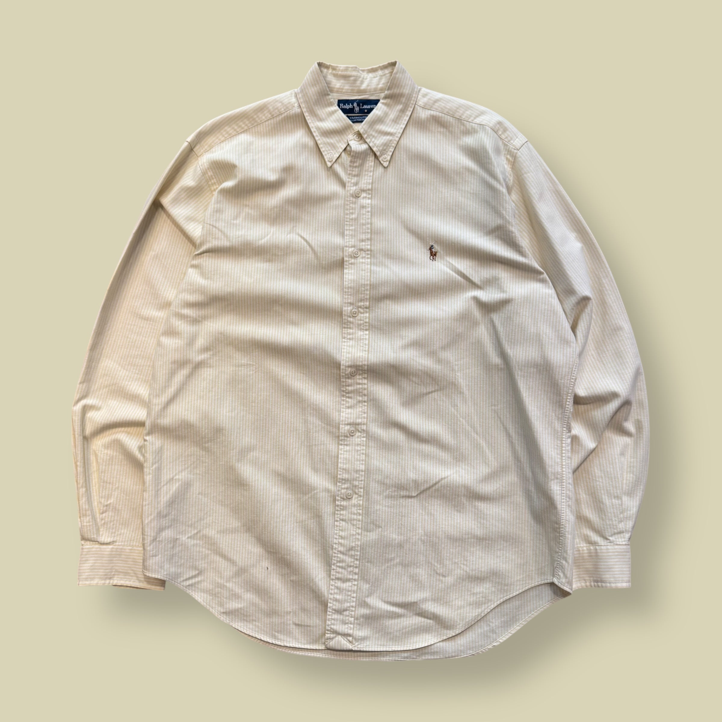 CAMICIA GIALLA A RIGHE - L/XL