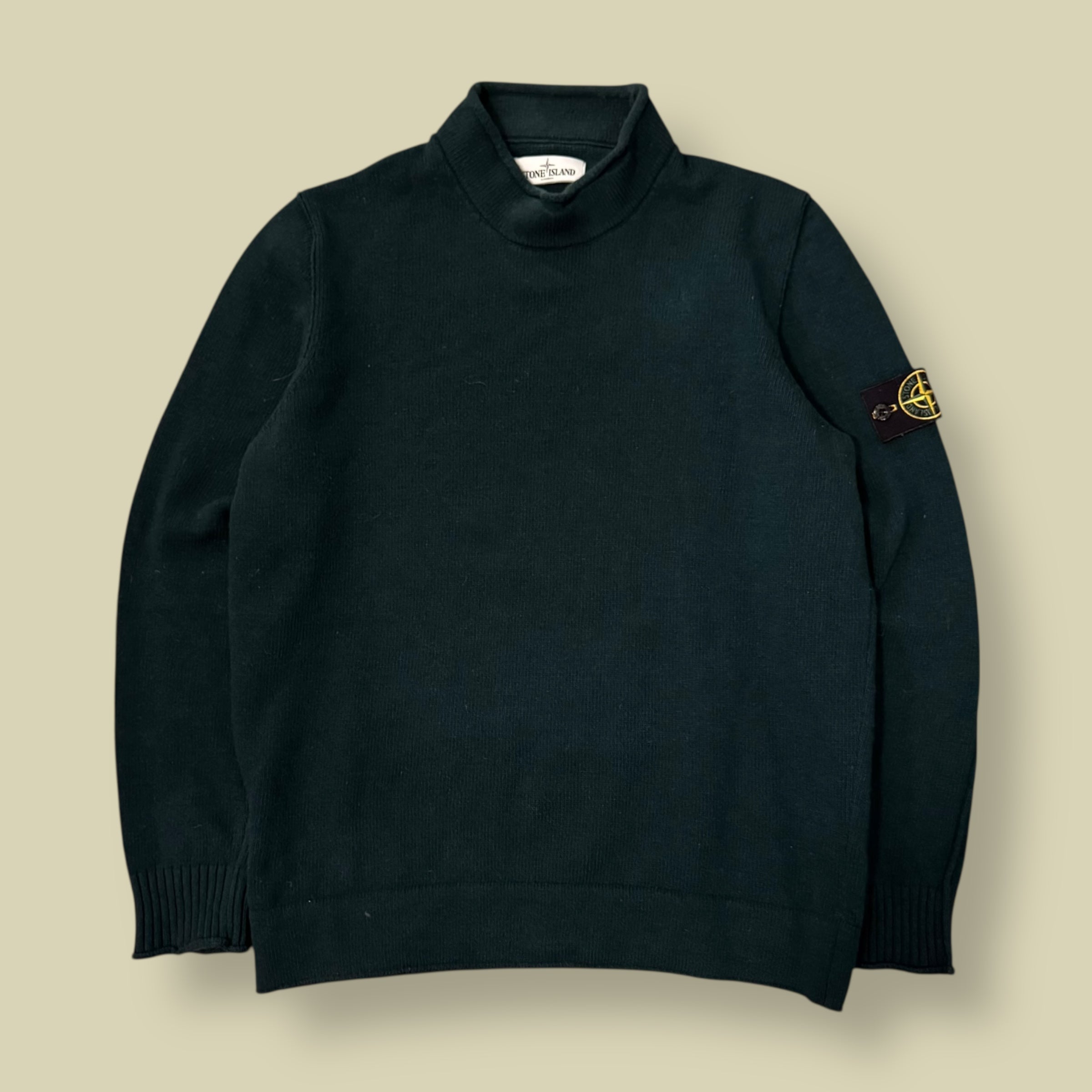 MAGLIONE MEZZO COLLO VERDE - L/XL