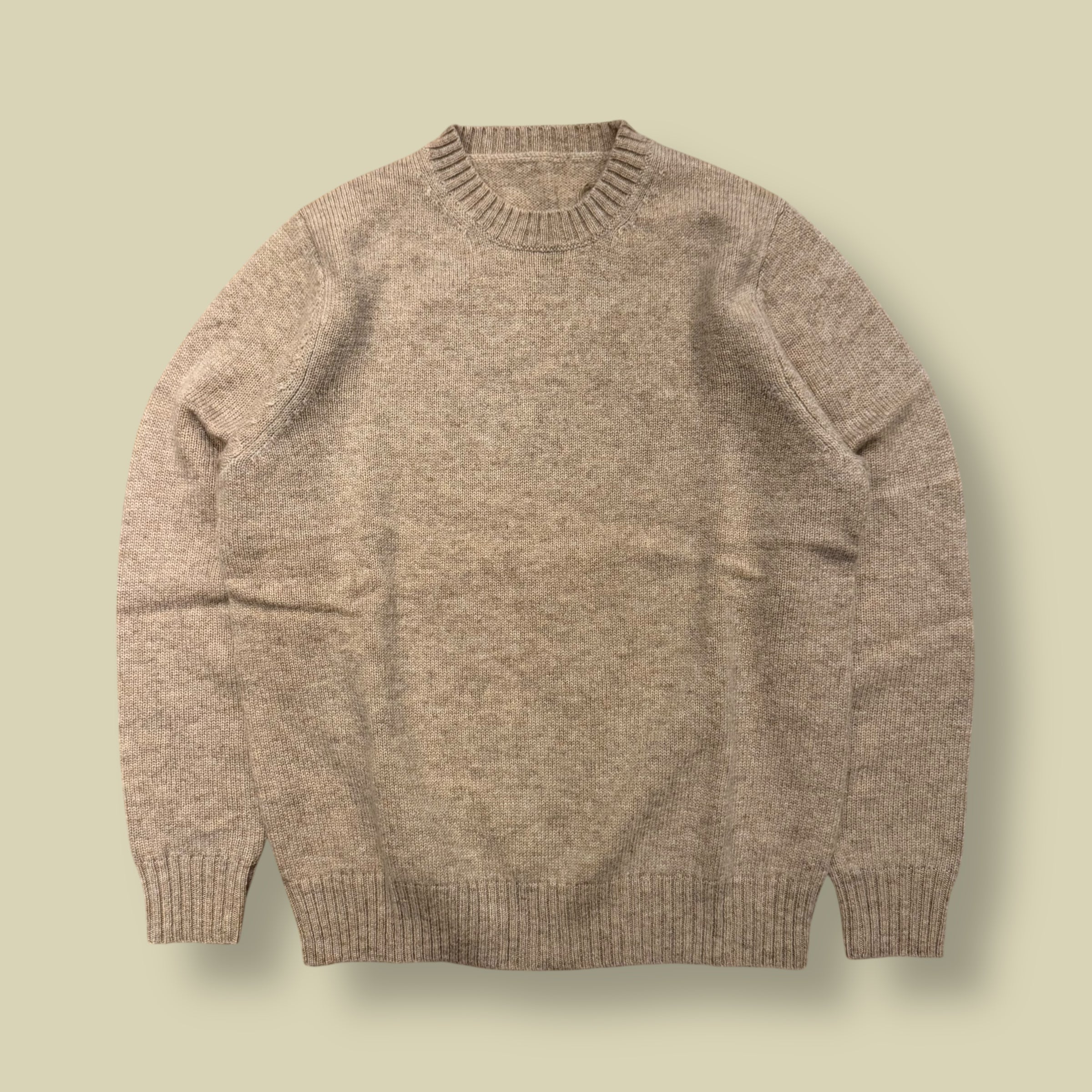 MAGLIONE GIROCOLLO SHETLAND BEIGE (brand new)