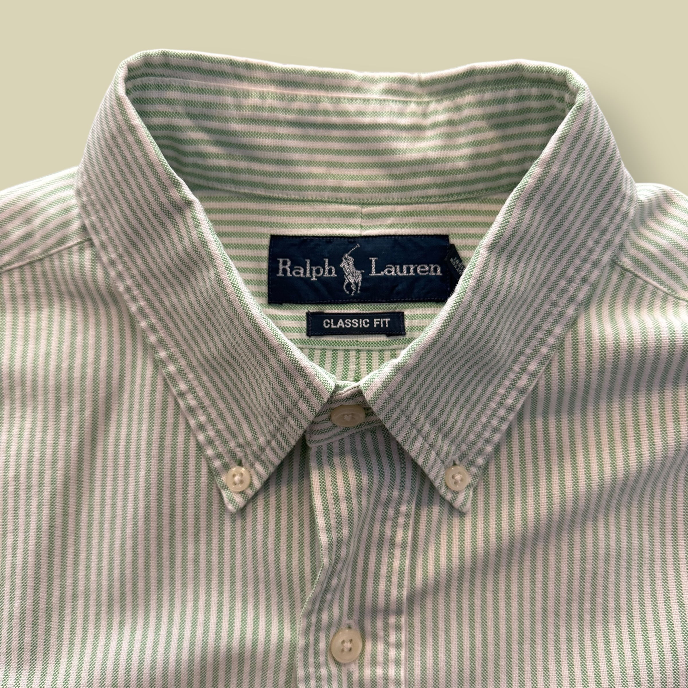CAMICIA VERDE A RIGHE - L/XL