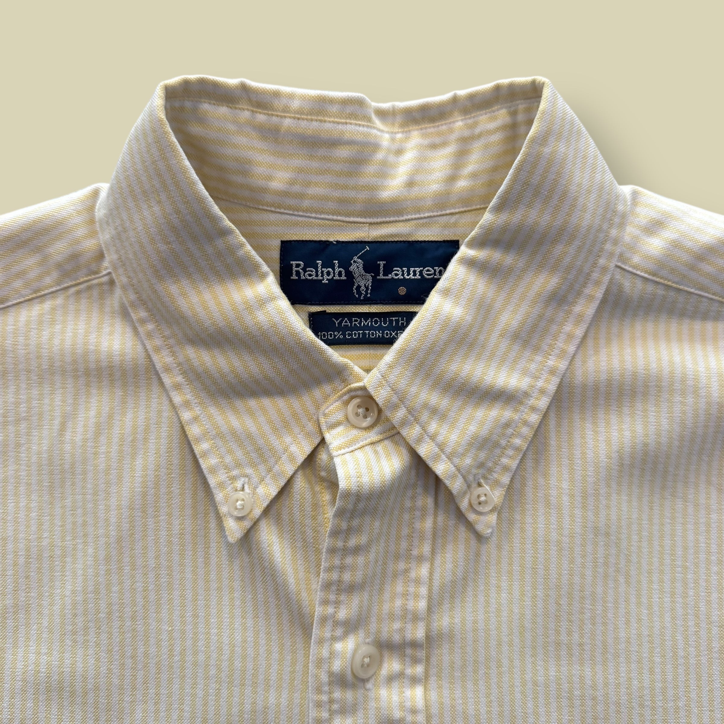 CAMICIA GIALLA A RIGHE - L/XL