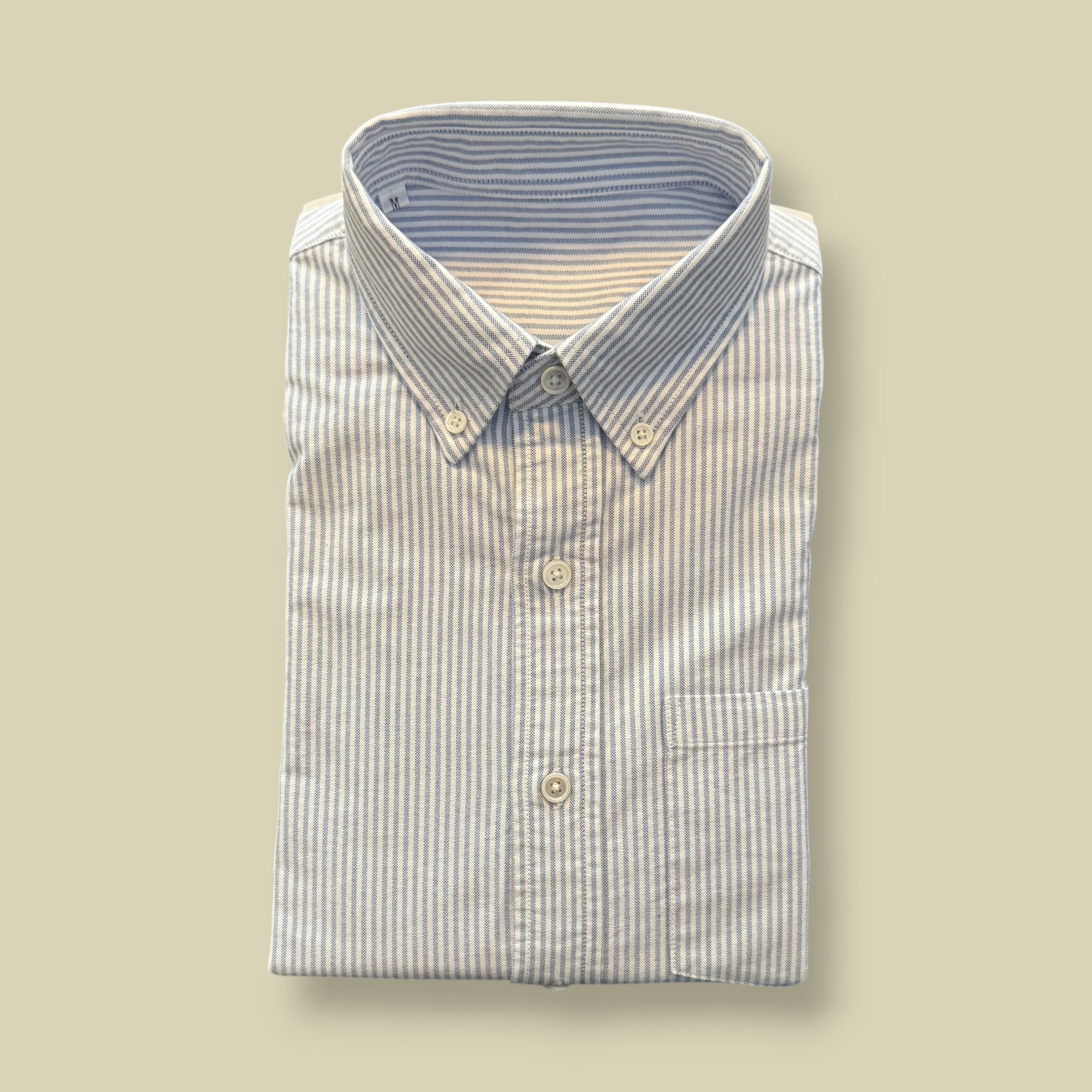 CAMICIA OXFORD A RIGHE  CELESTE (brand new)