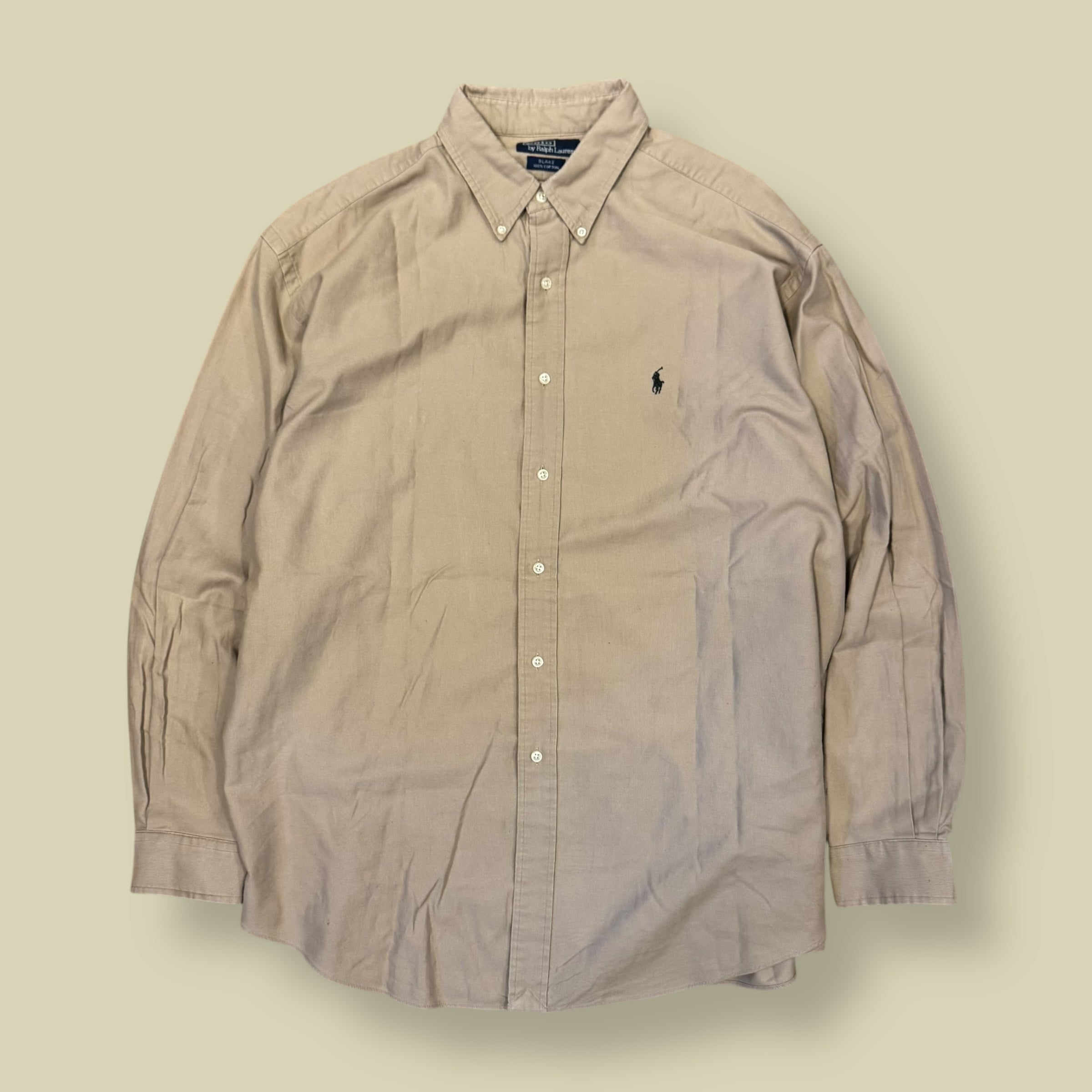 CAMICIA VELLUTO A COSTE BEIGE - XL