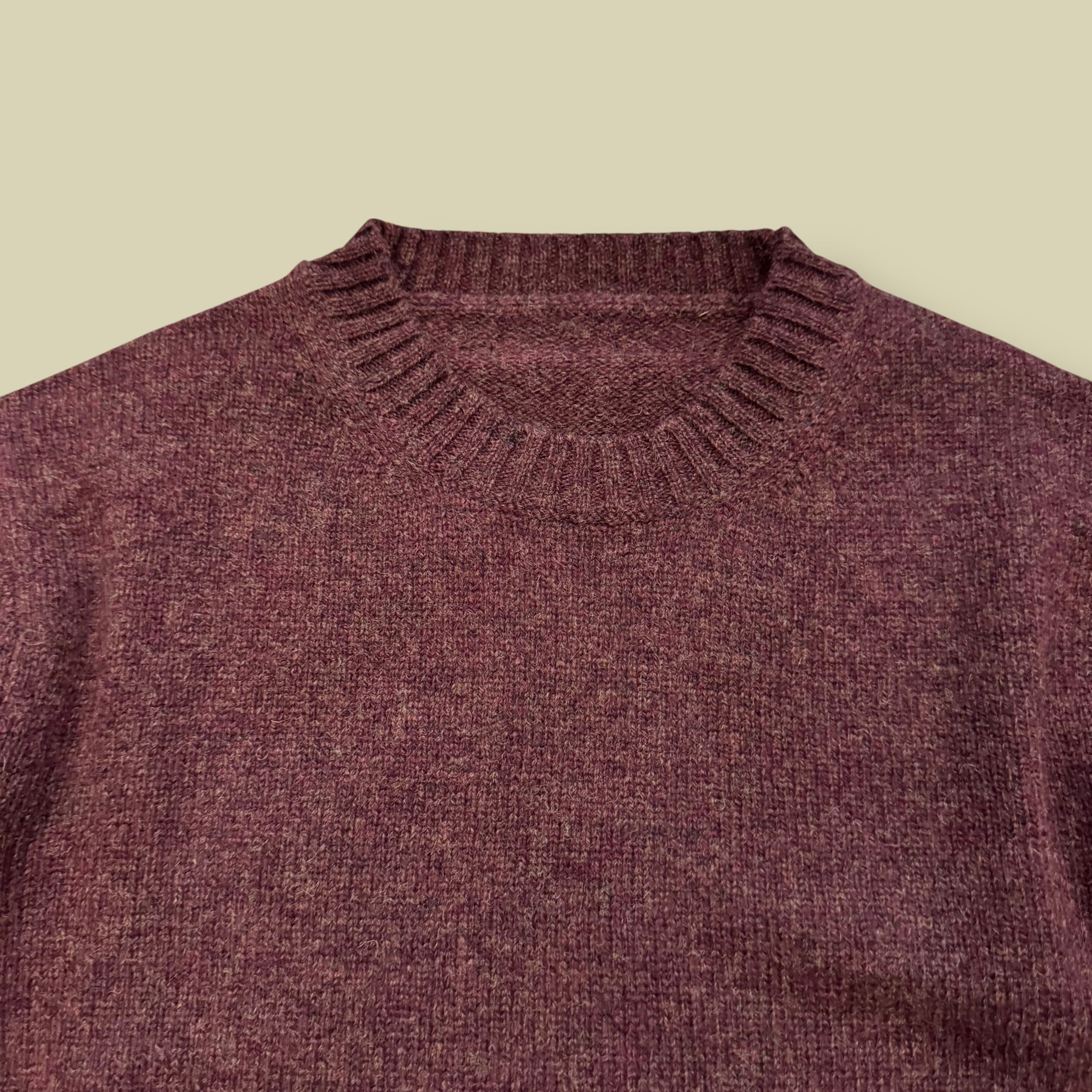 MAGLIONE GIROCOLLO SHETLAND ROSSO (brand new)