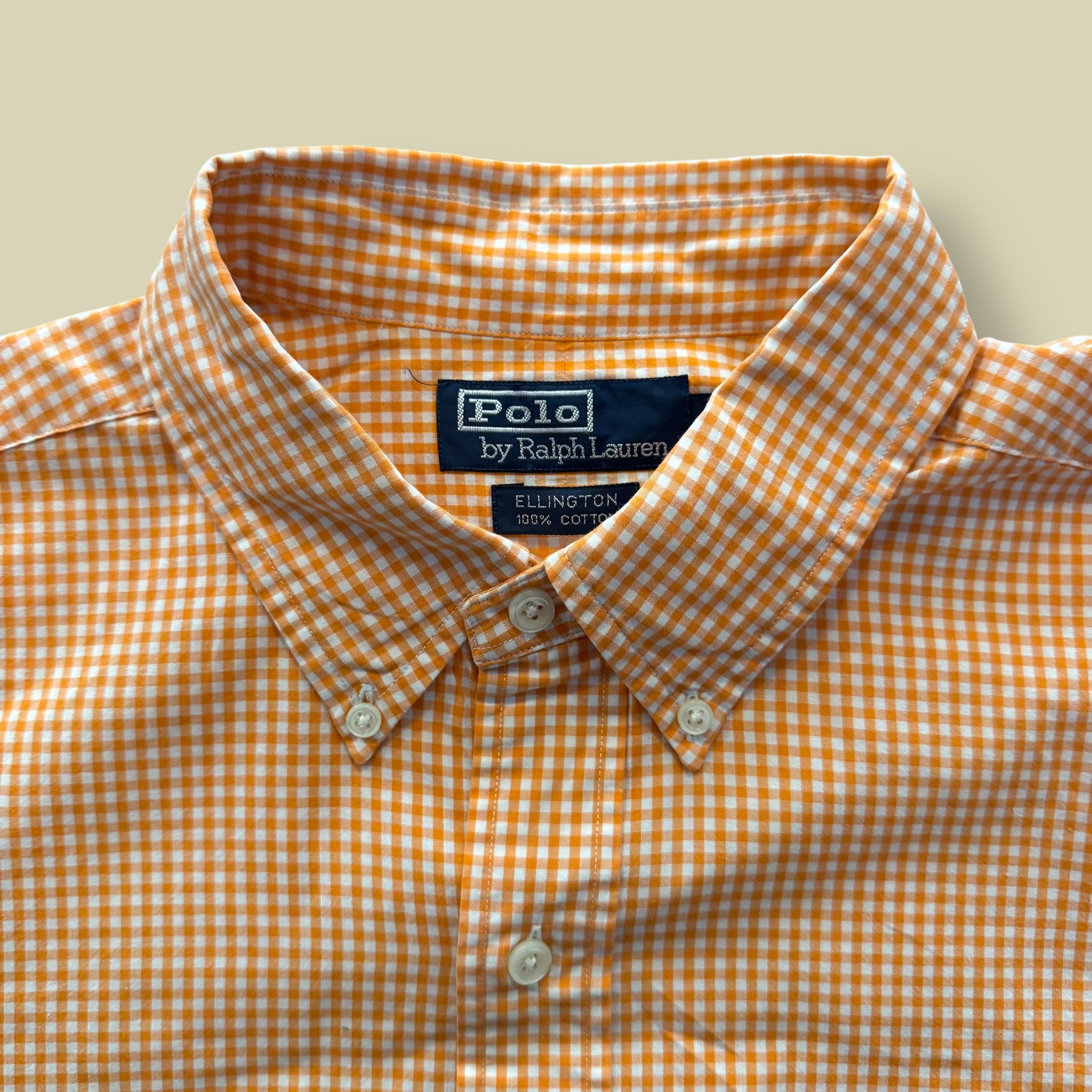 CAMICIA ELLINGTON CHECKERED ARANCIONE - L