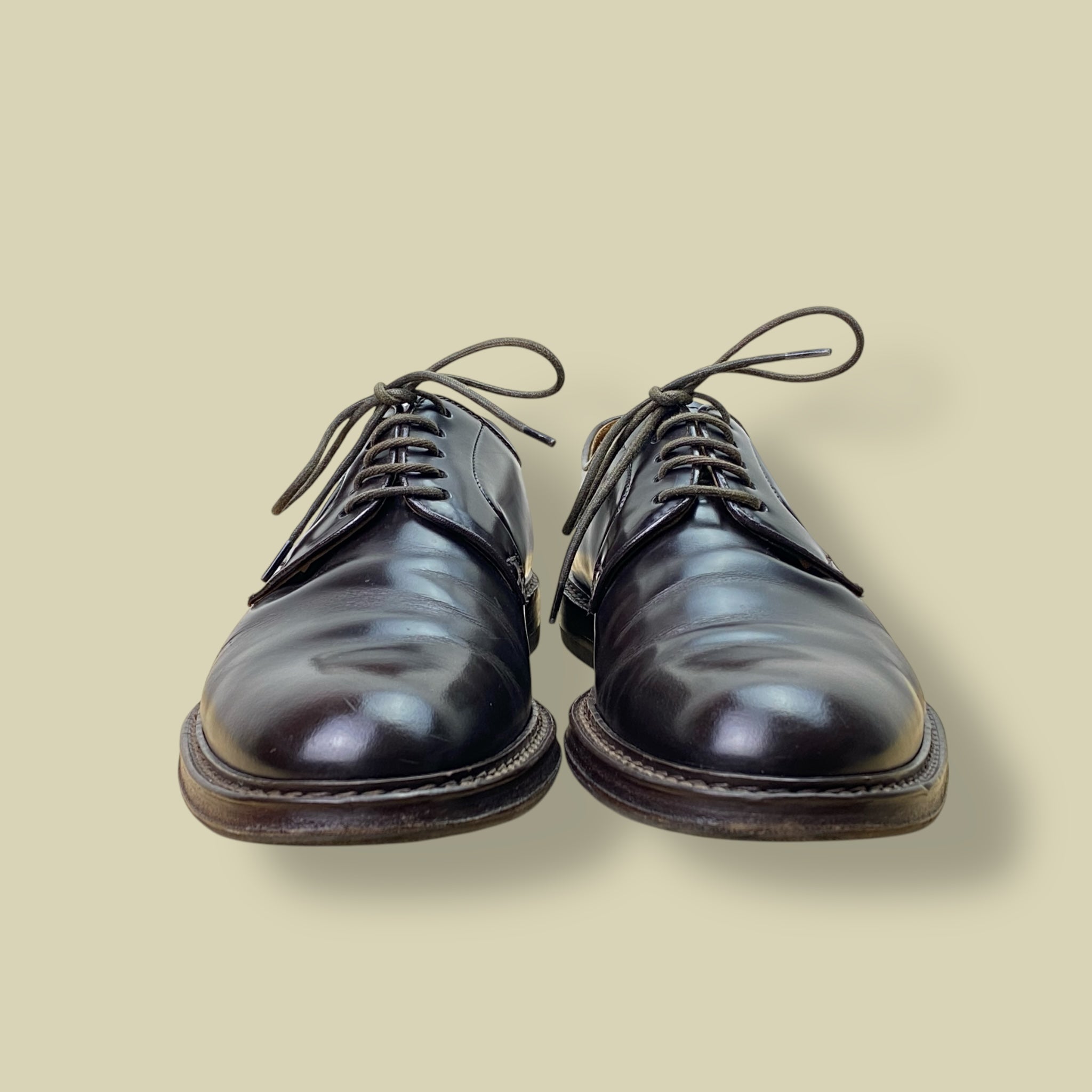 PLAIN DERBY DARK BROWN CALF VINTAGE