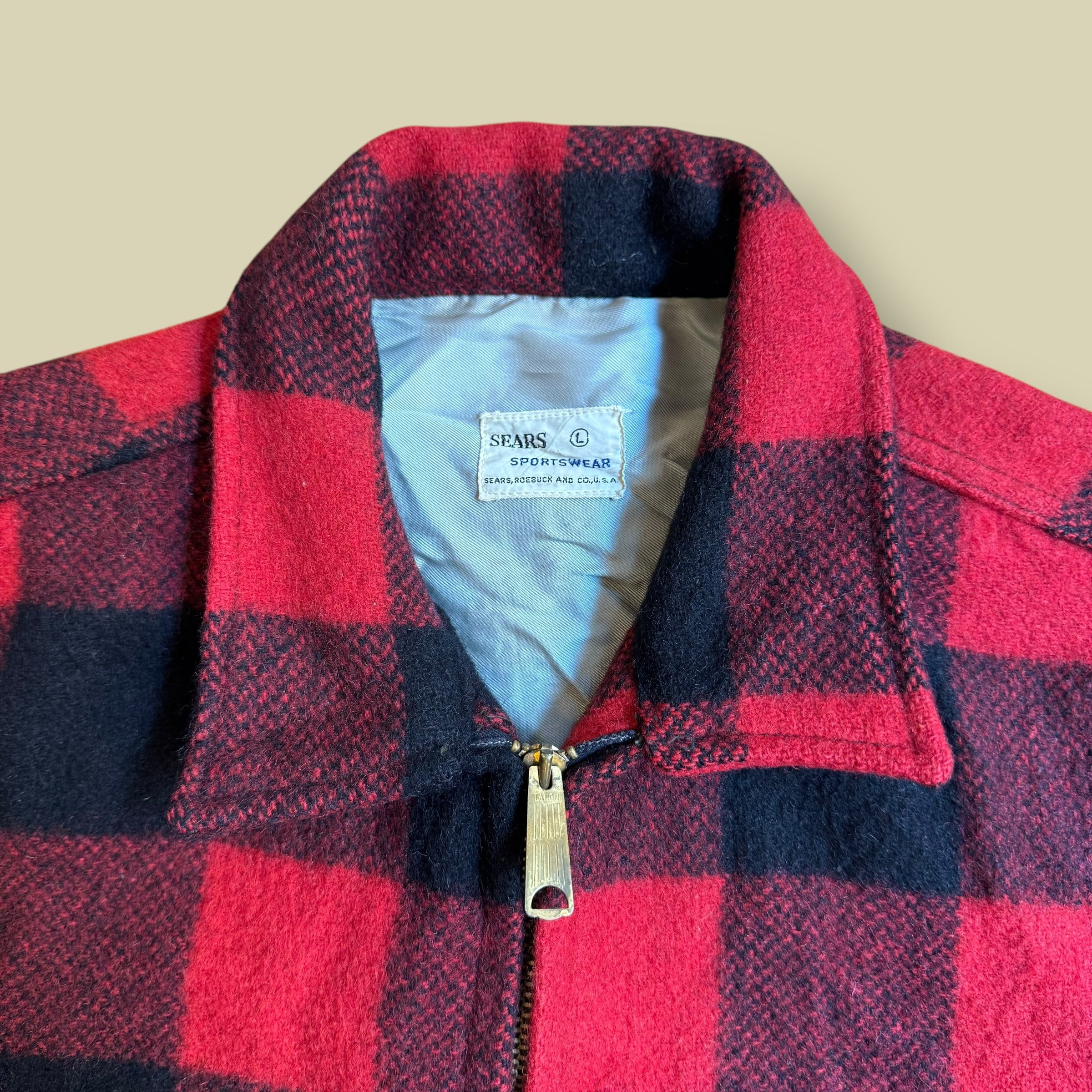 GIACCA PLAID WOOL 50's ROSSA - L