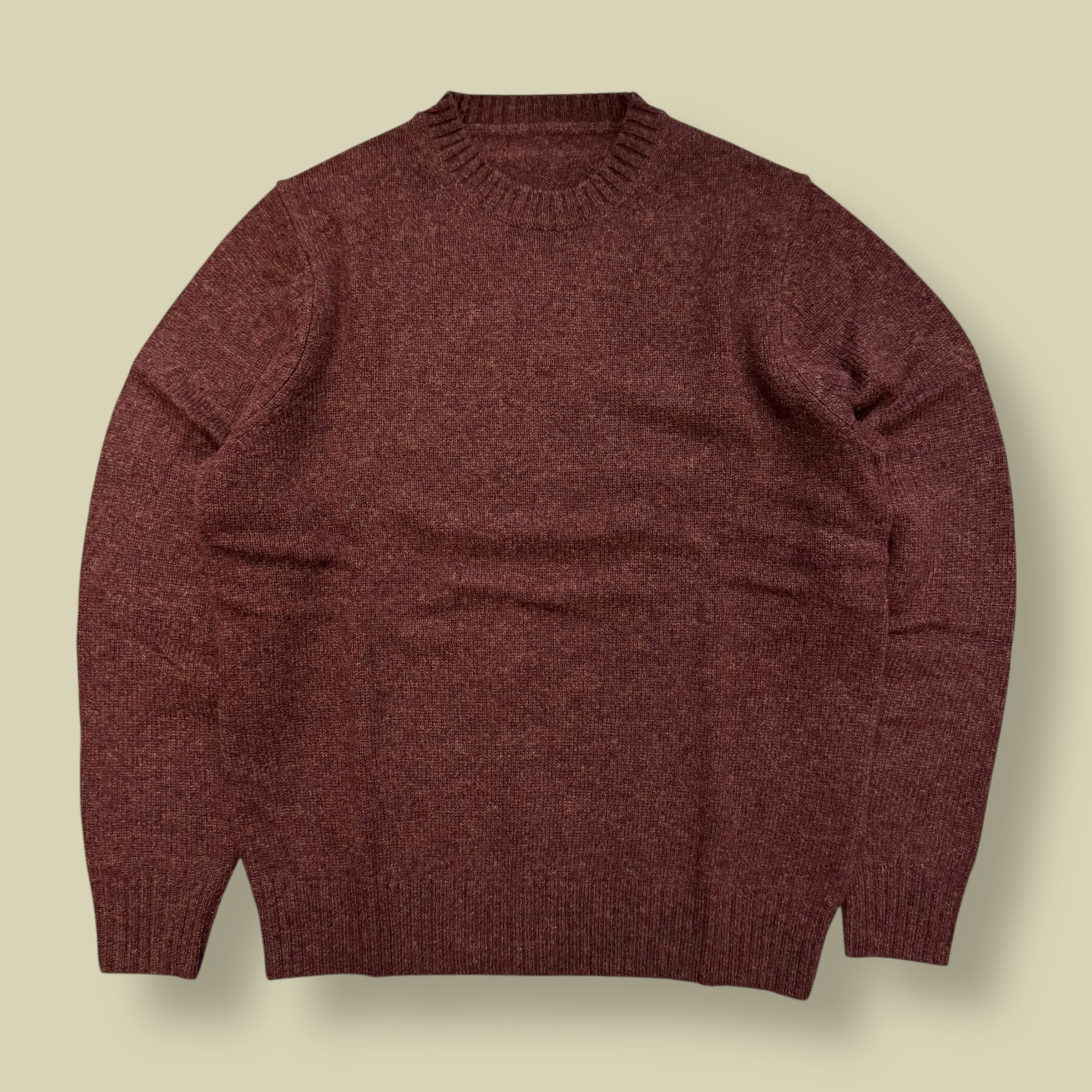 MAGLIONE GIROCOLLO SHETLAND ROSSO (brand new)