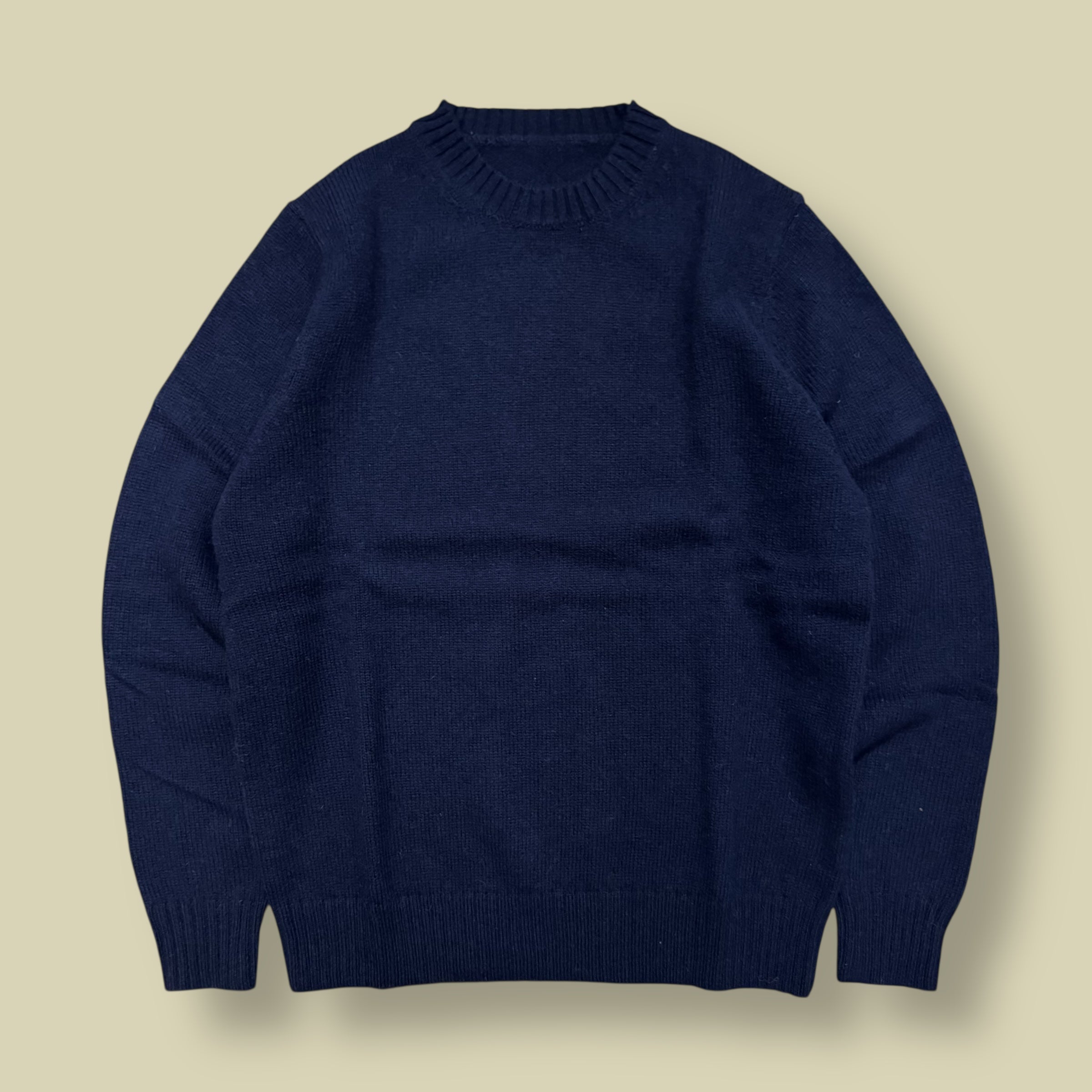 MAGLIONE GIROCOLLO SHETLAND BLU (brand new)