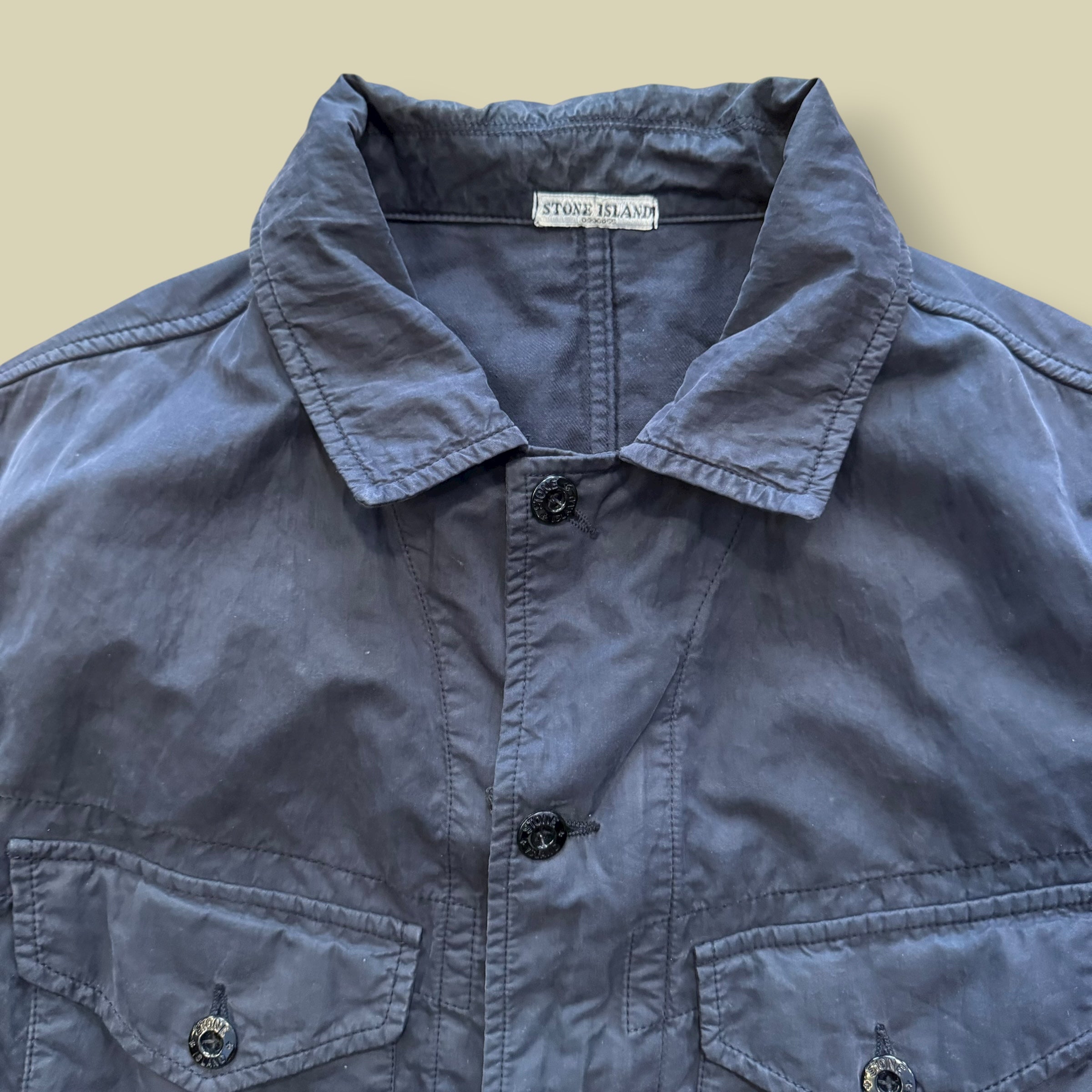 GIACCA 2 TASCHE BLU - M