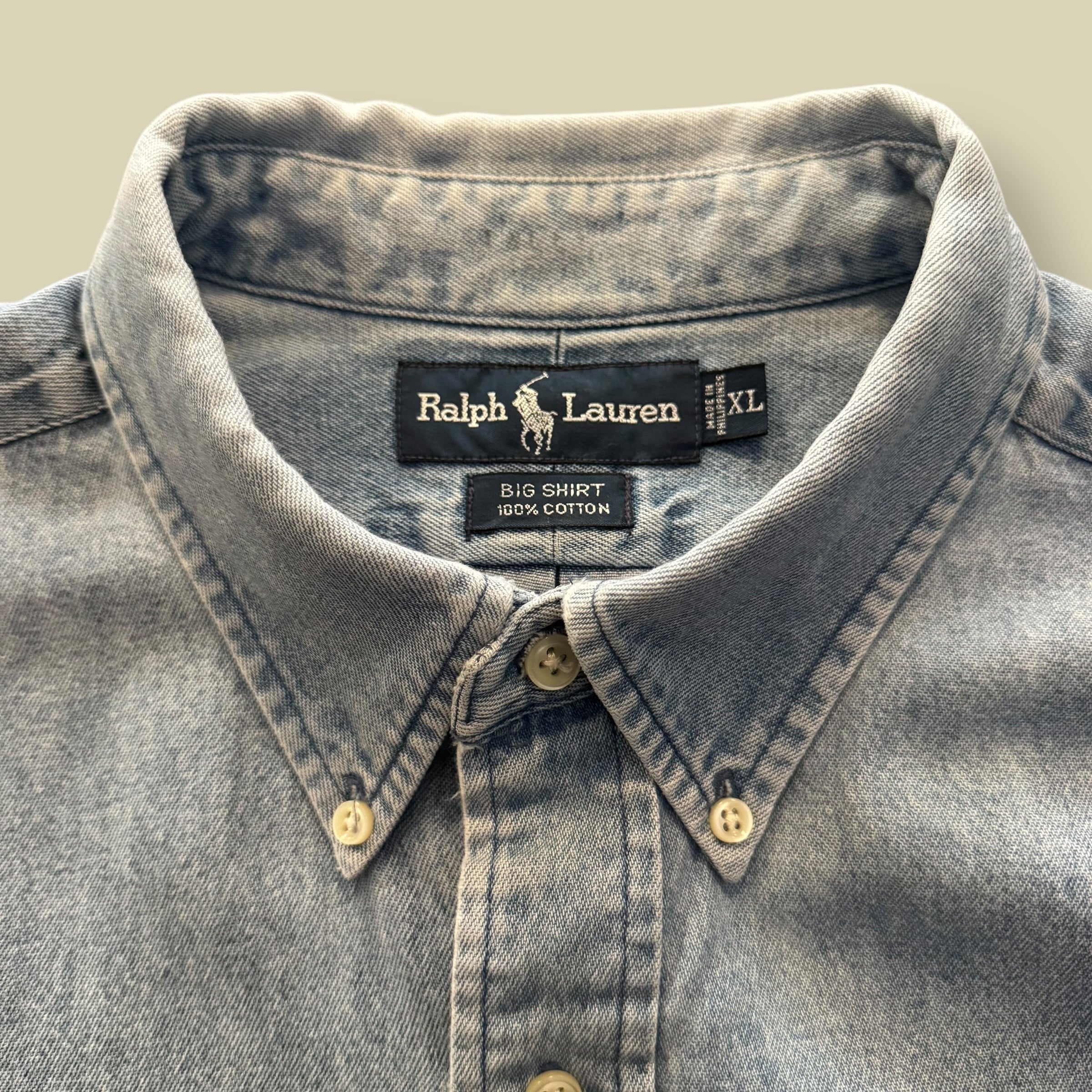 CAMICIA DENIM BLU - XXL