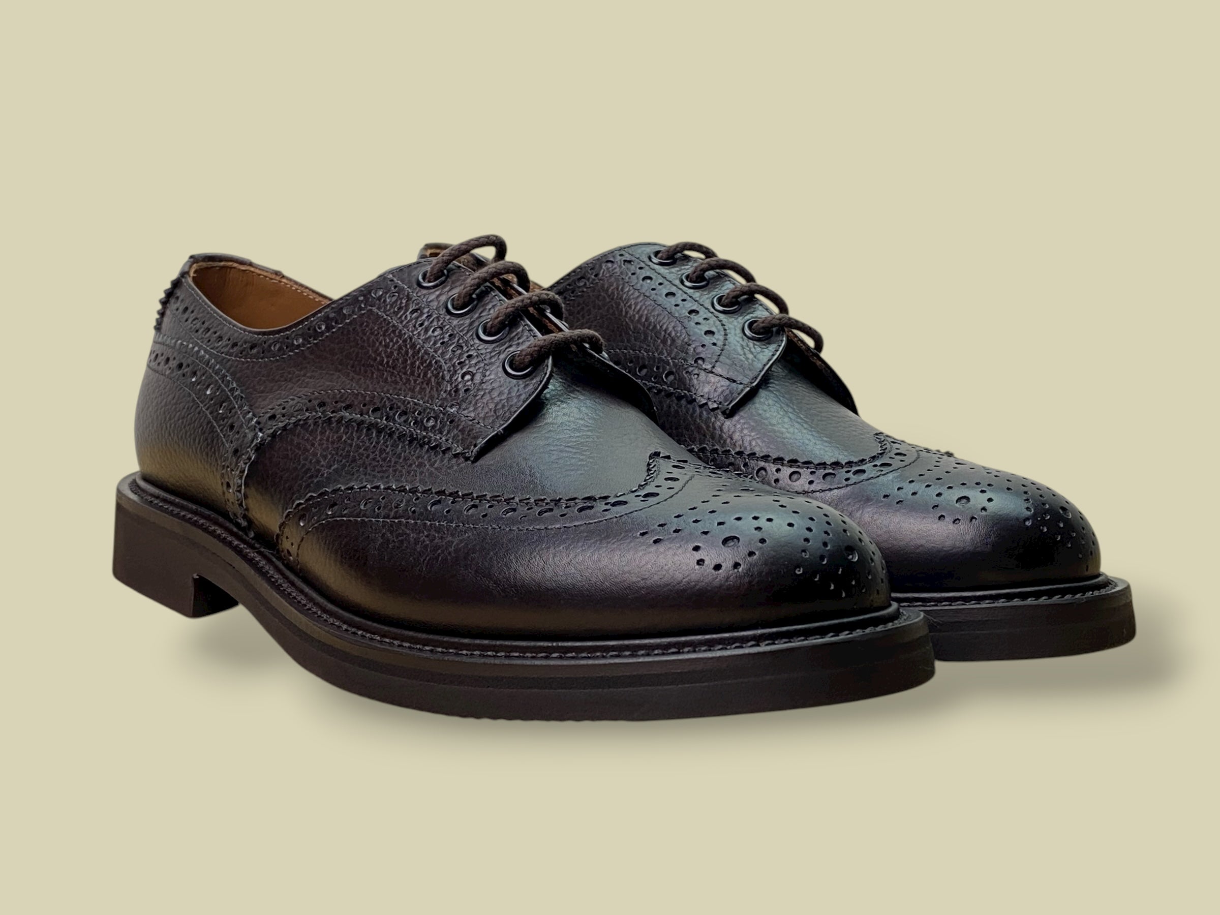 ALFRED DARK BROWN GRAIN CALF