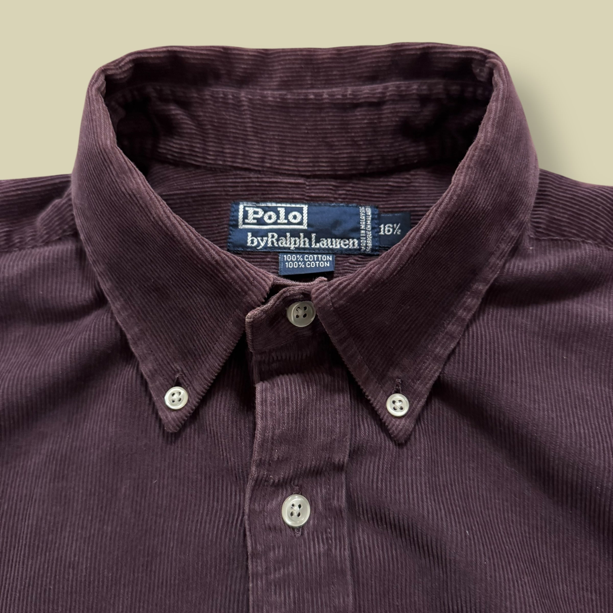 CAMICIA VELLUTO A COSTE PRUGNA - L