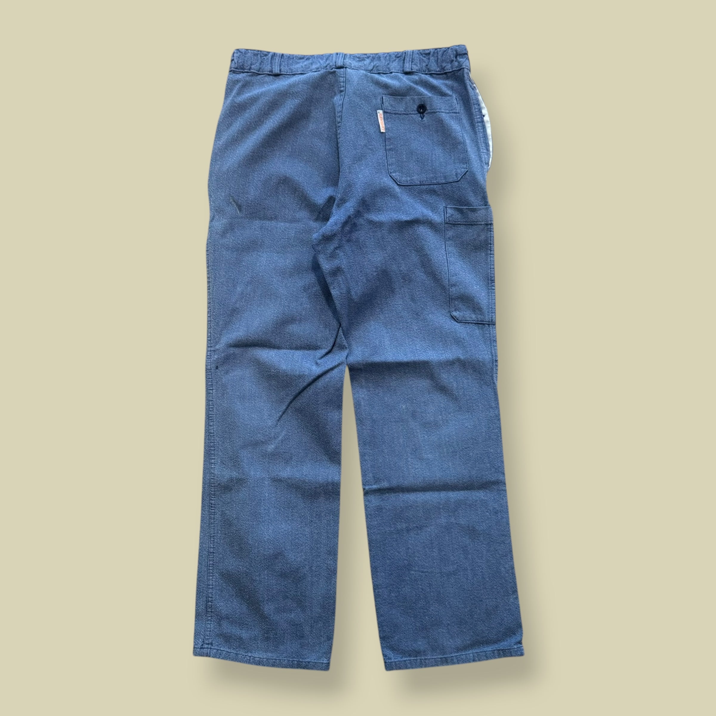 PANTALONI COTTON SANFORIZED BLU- XL