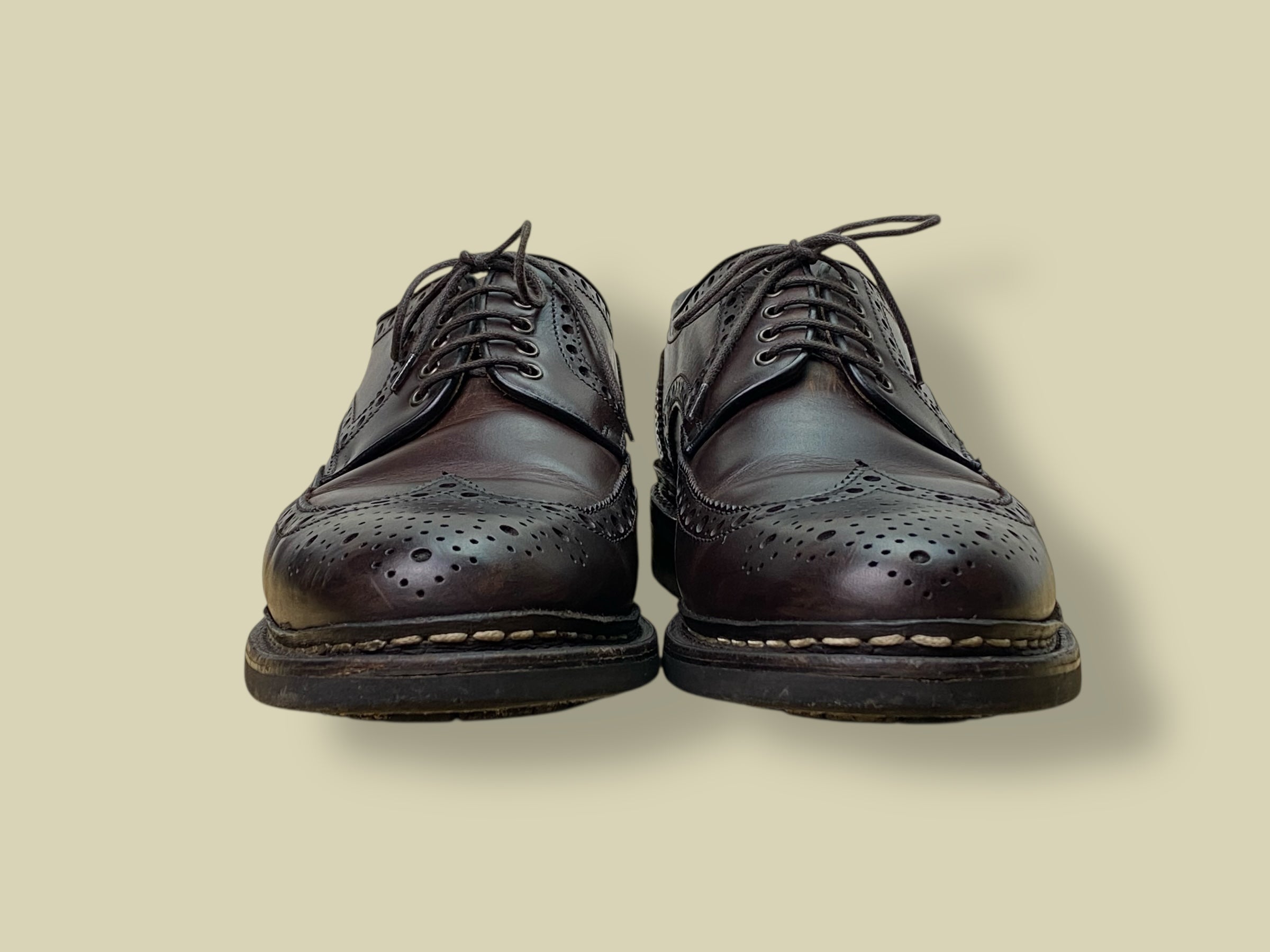 BROGUE DERBY DARK BORWN WAXED CALF (VINTAGE)