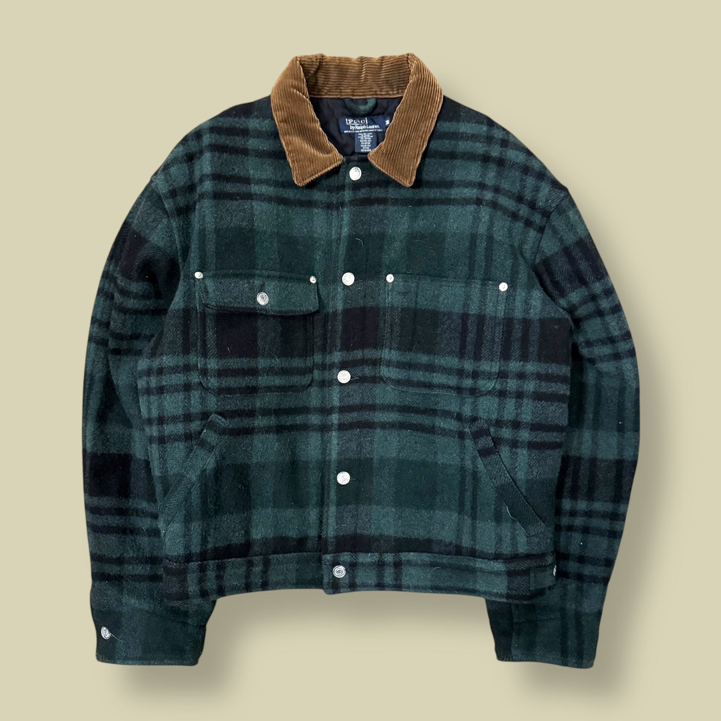 GIACCA IN LANA TARTAN CHECK VERDE - M