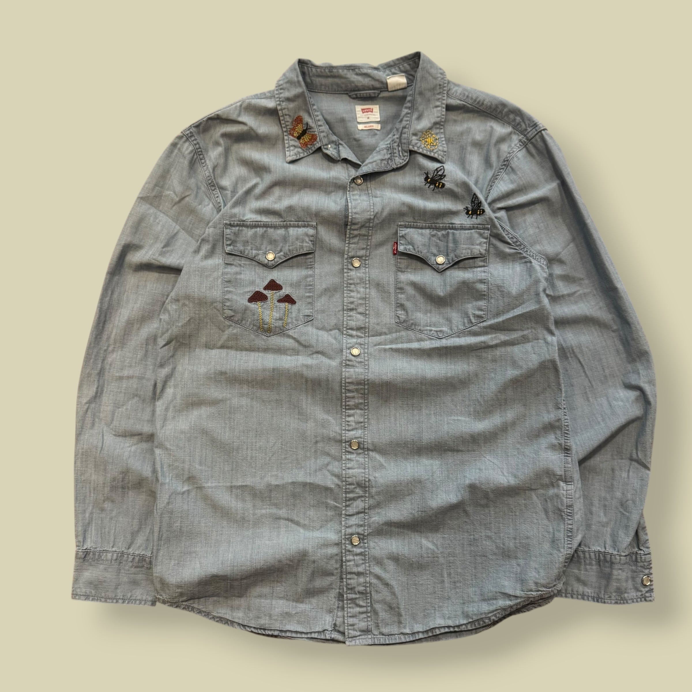 CAMICIA DENIM BLU - M