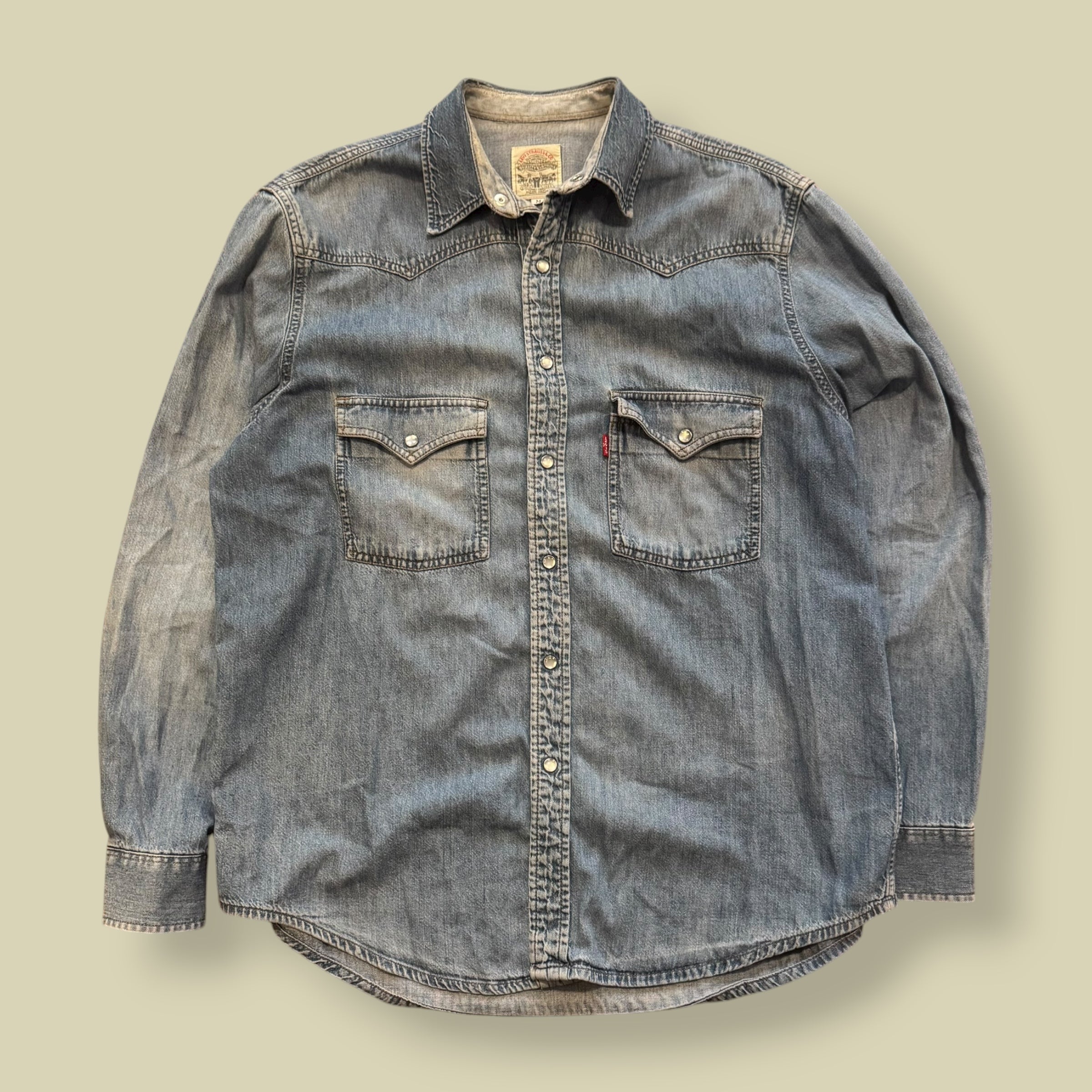 CAMICIA DENIM  WESTERN BLU - M