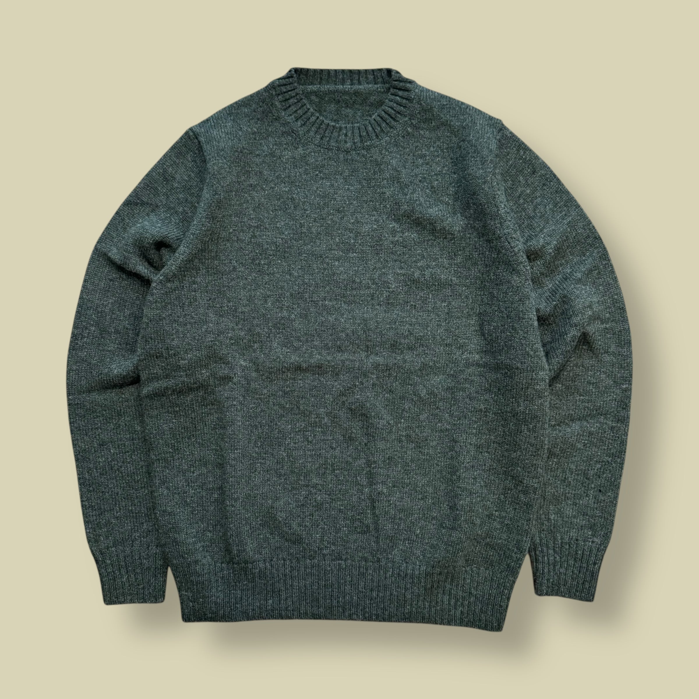 MAGLIONE GIROCOLLO SHETLAND VERDE (brand new)