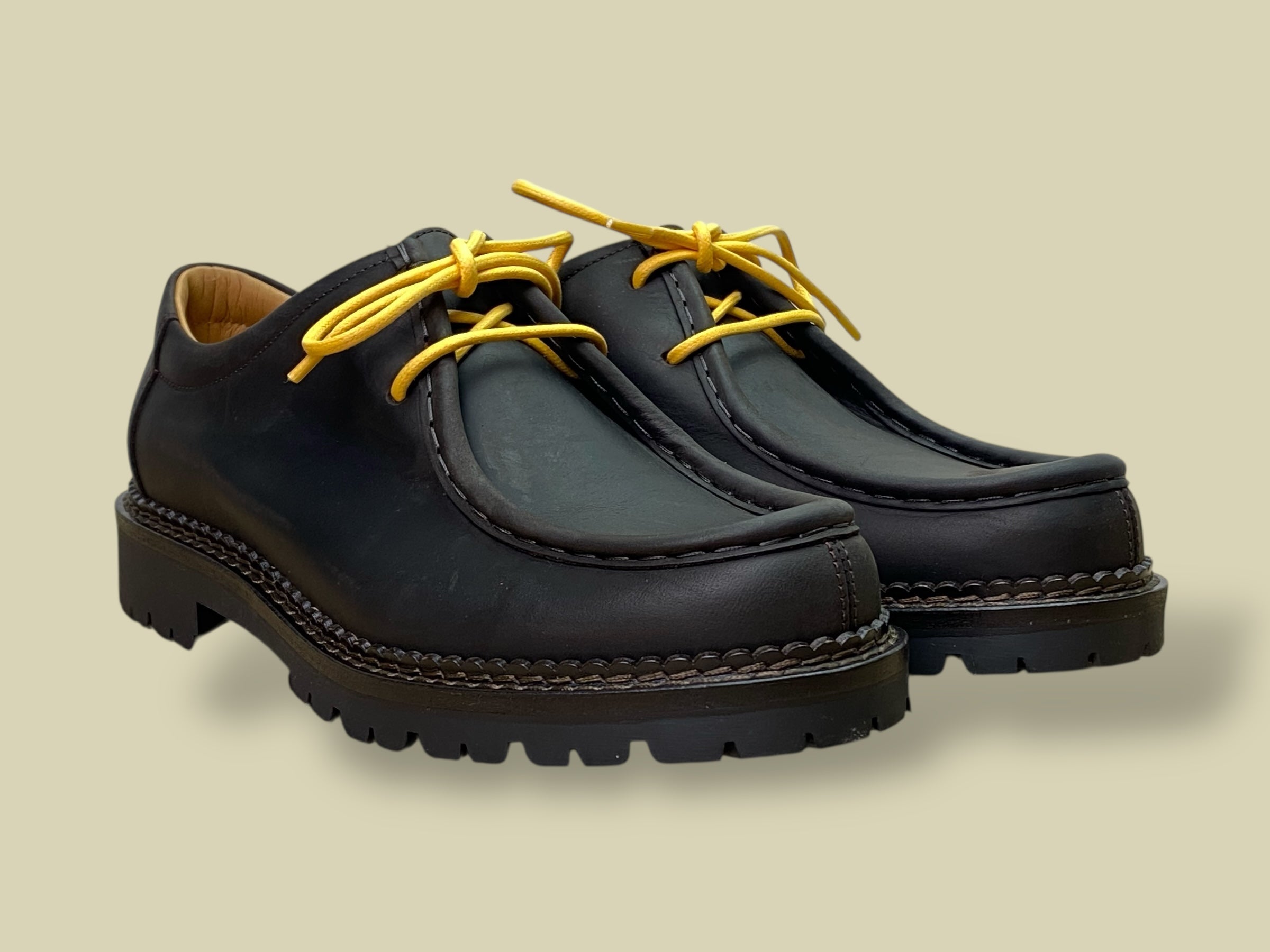 INGEGNERE DARK BROWN WAXED CALF