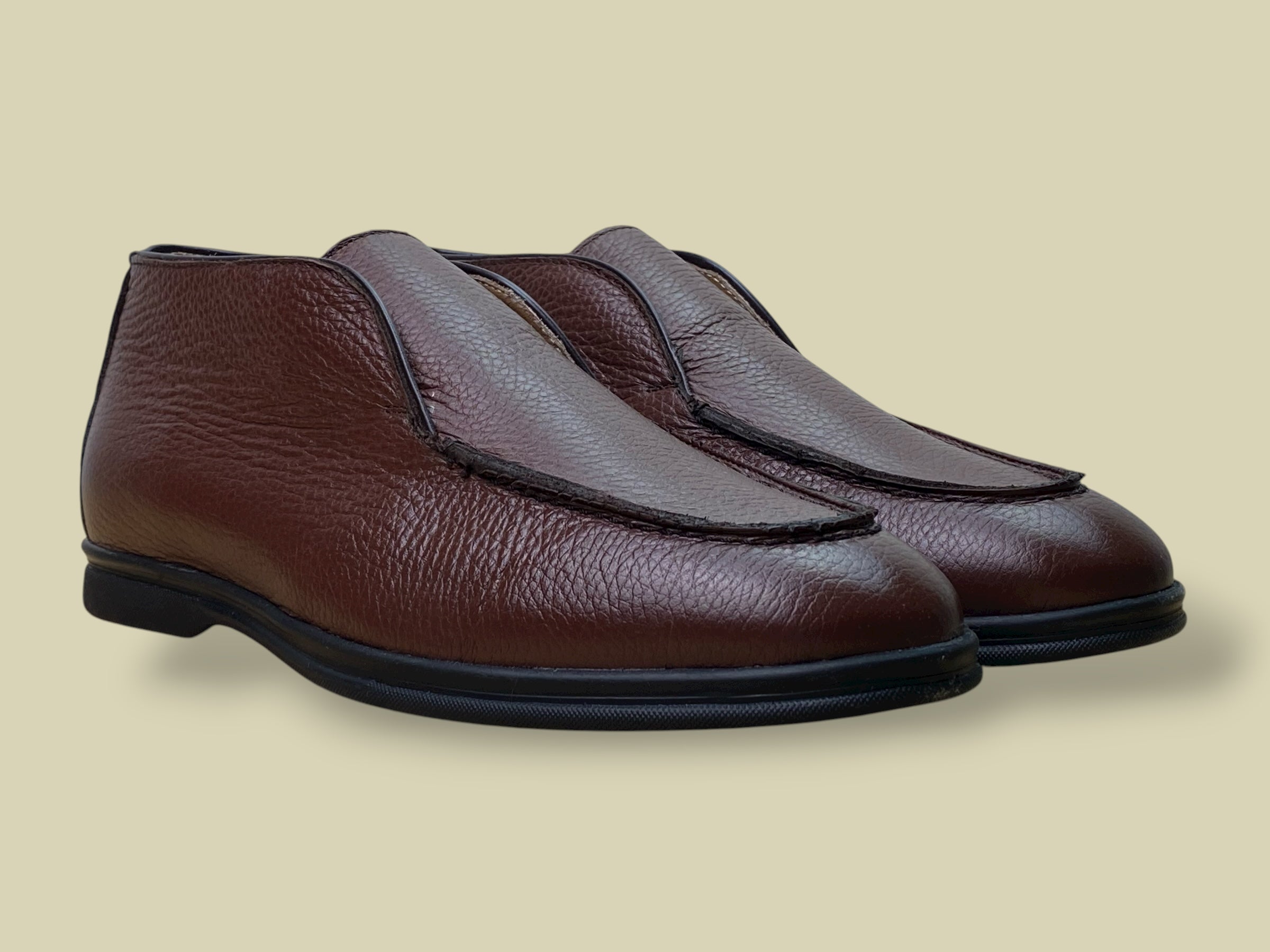 GRAFICO BROWN GRAIN CALF