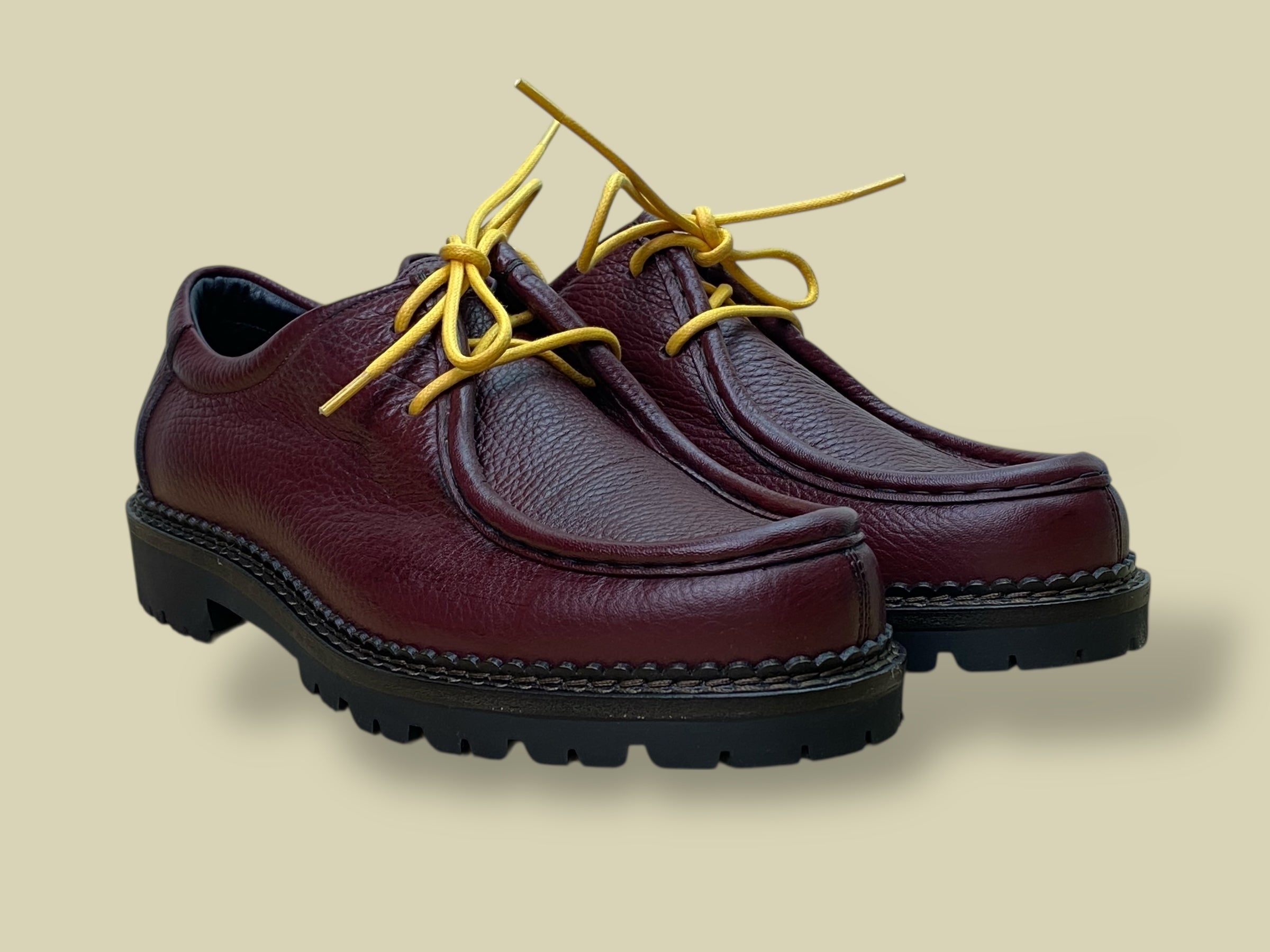 INGEGNERE BURGUNDY GRAIN CALF