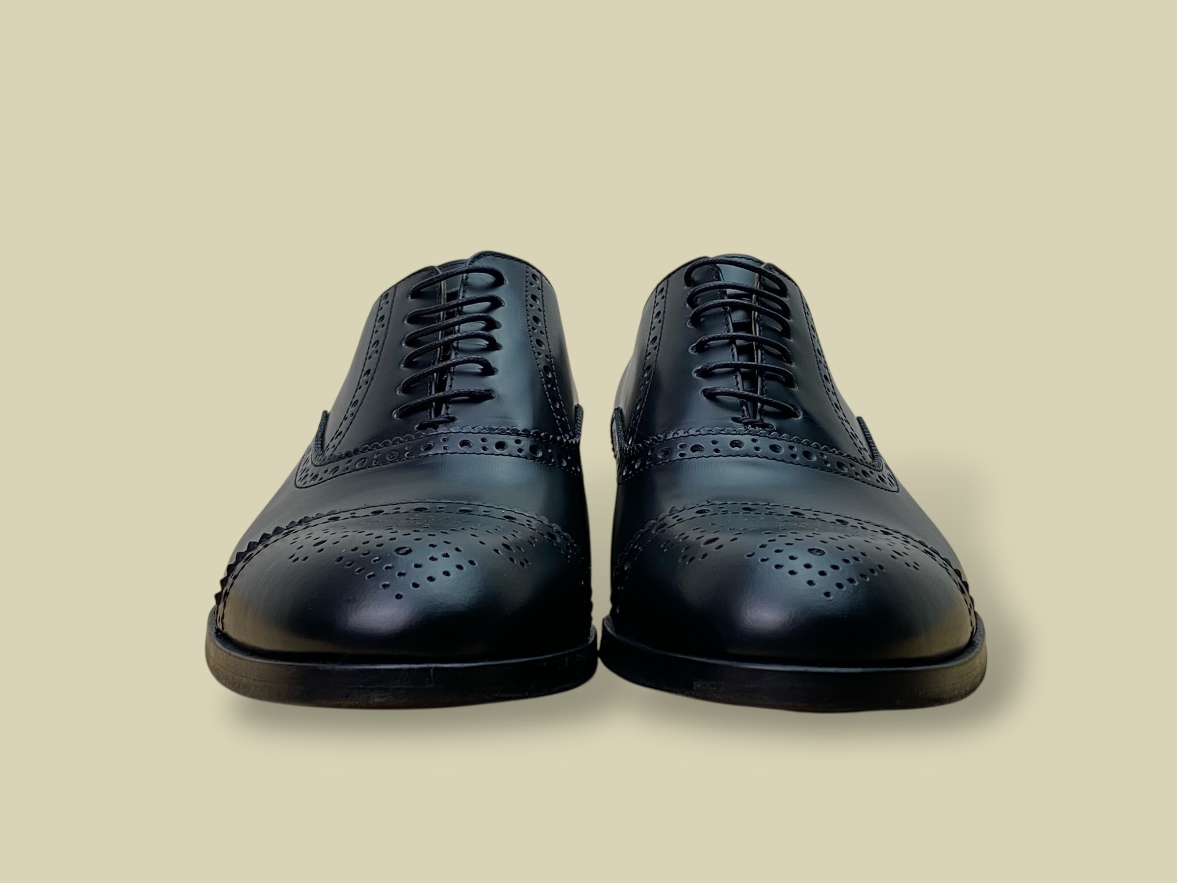 OXFORD BROGUE BLACK BOOKBINDER CALF