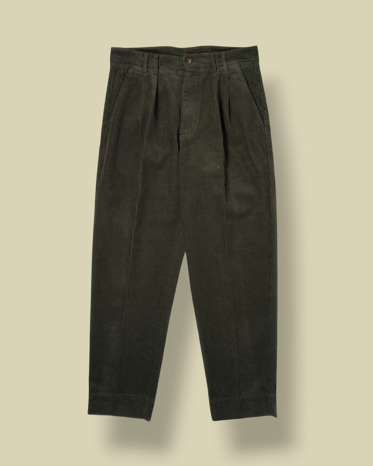DOPPIA PINCES CHINO CORDUROY GREEN