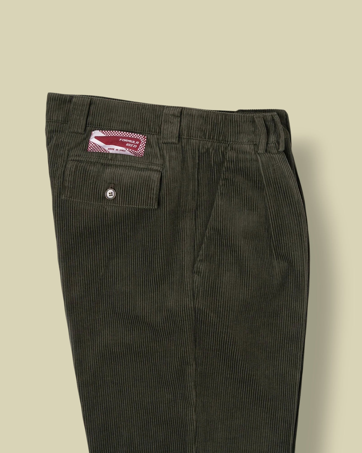 DOPPIA PINCES CHINO CORDUROY GREEN